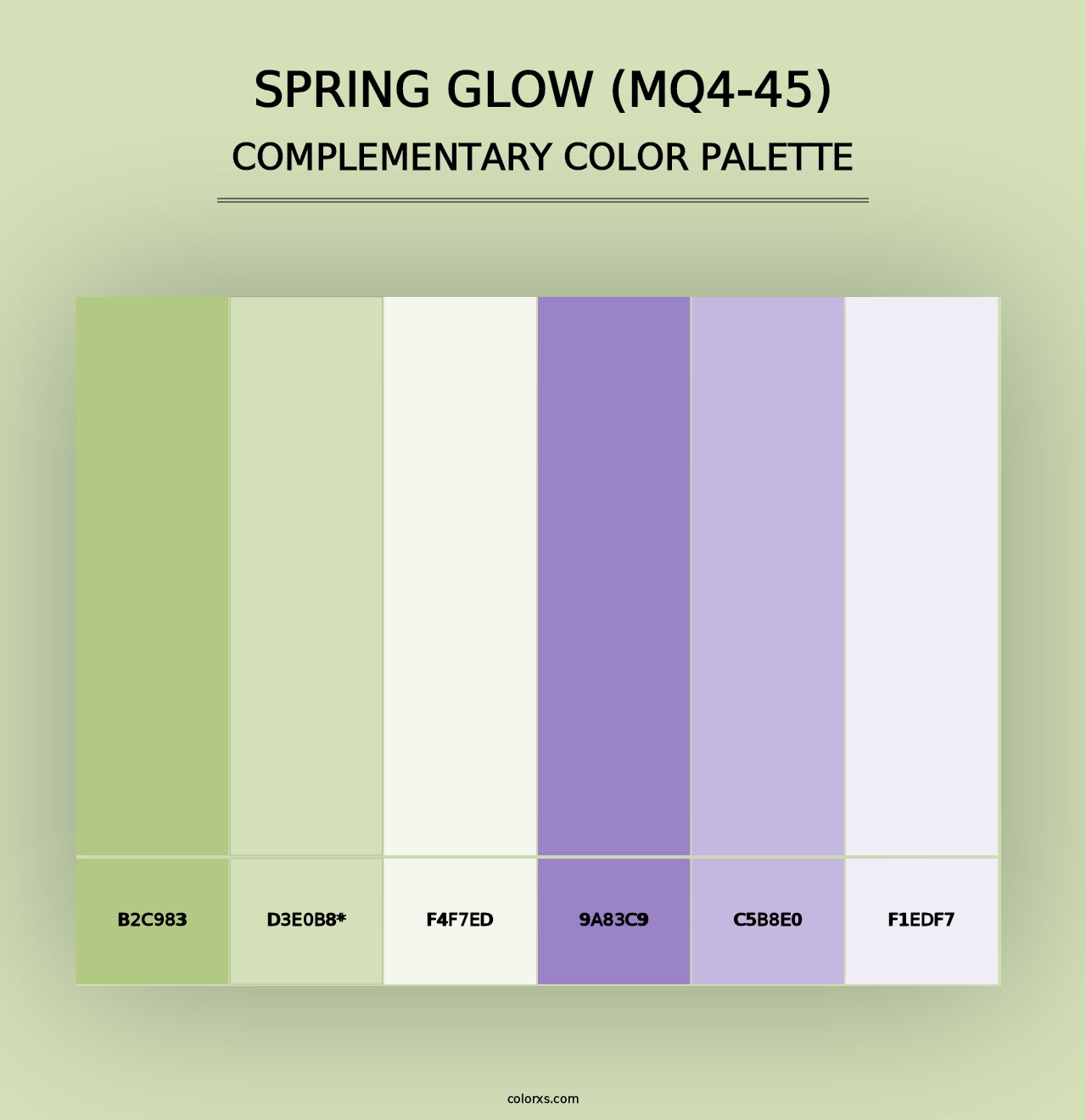 Spring Glow (MQ4-45) - Complementary Color Palette