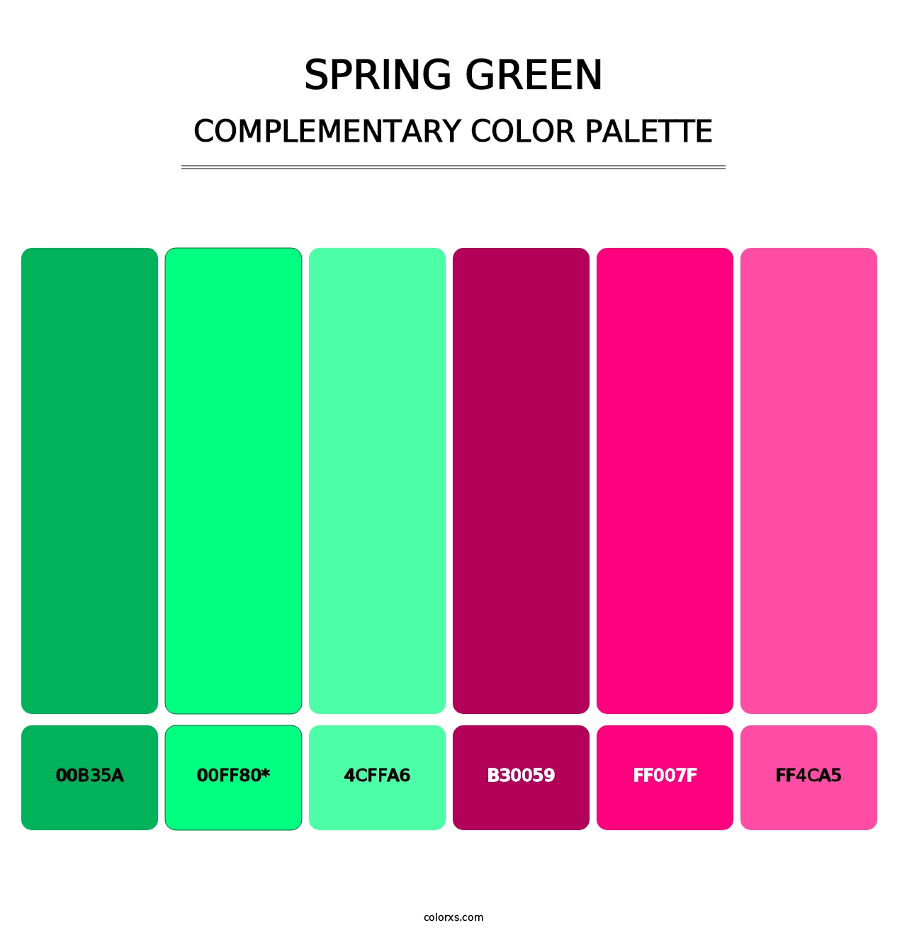 Spring Green - Complementary Color Palette