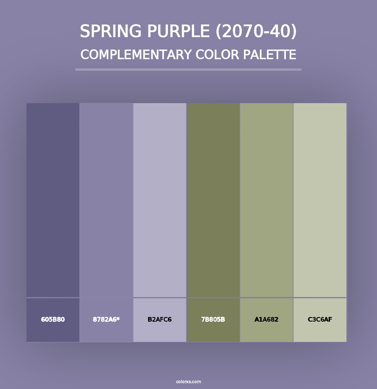 Spring Purple (2070-40) - Complementary Color Palette