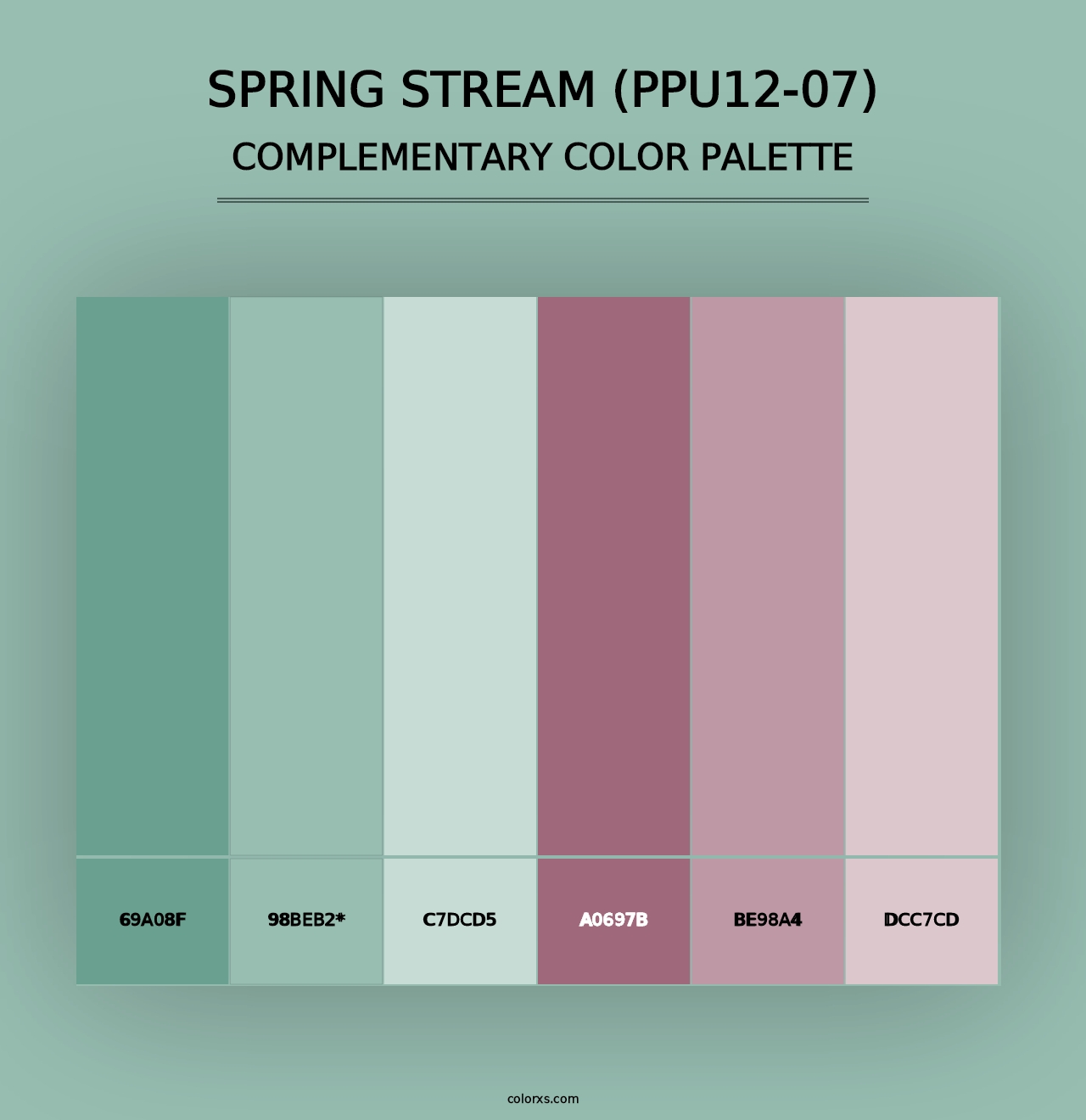 Spring Stream (PPU12-07) - Complementary Color Palette