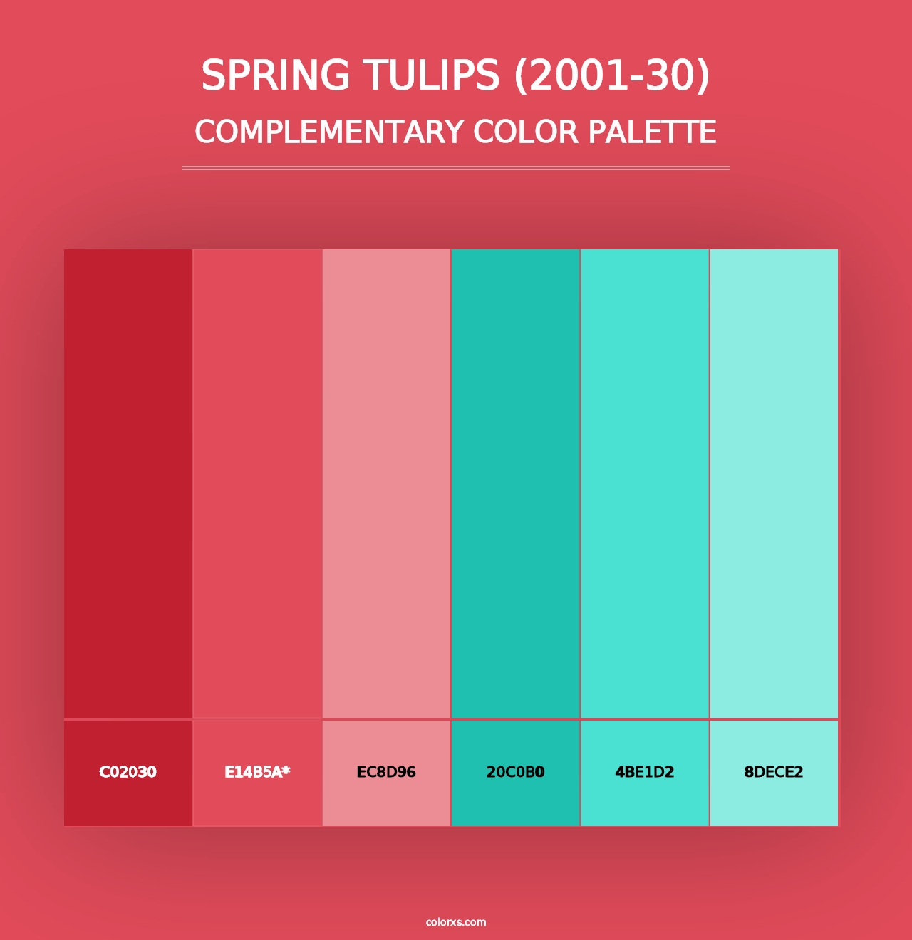 Spring Tulips (2001-30) - Complementary Color Palette