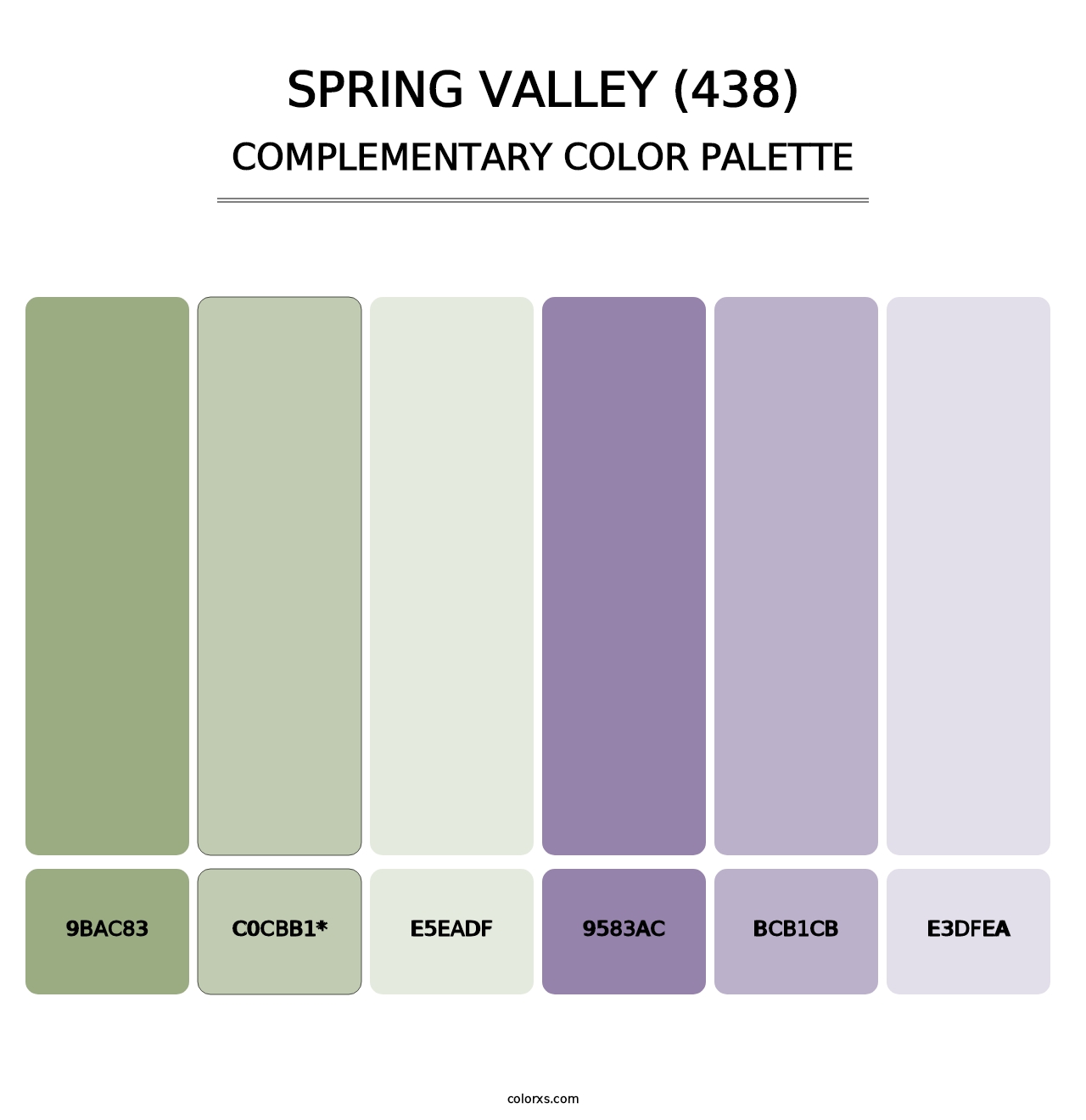 Spring Valley (438) - Complementary Color Palette