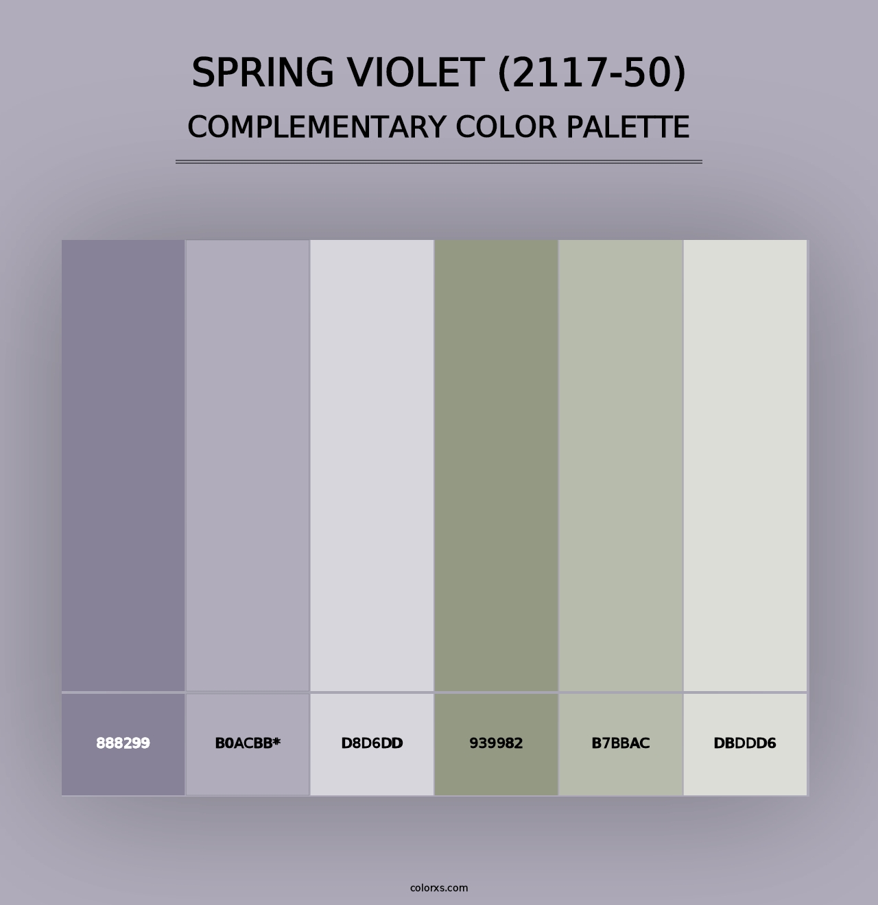 Spring Violet (2117-50) - Complementary Color Palette