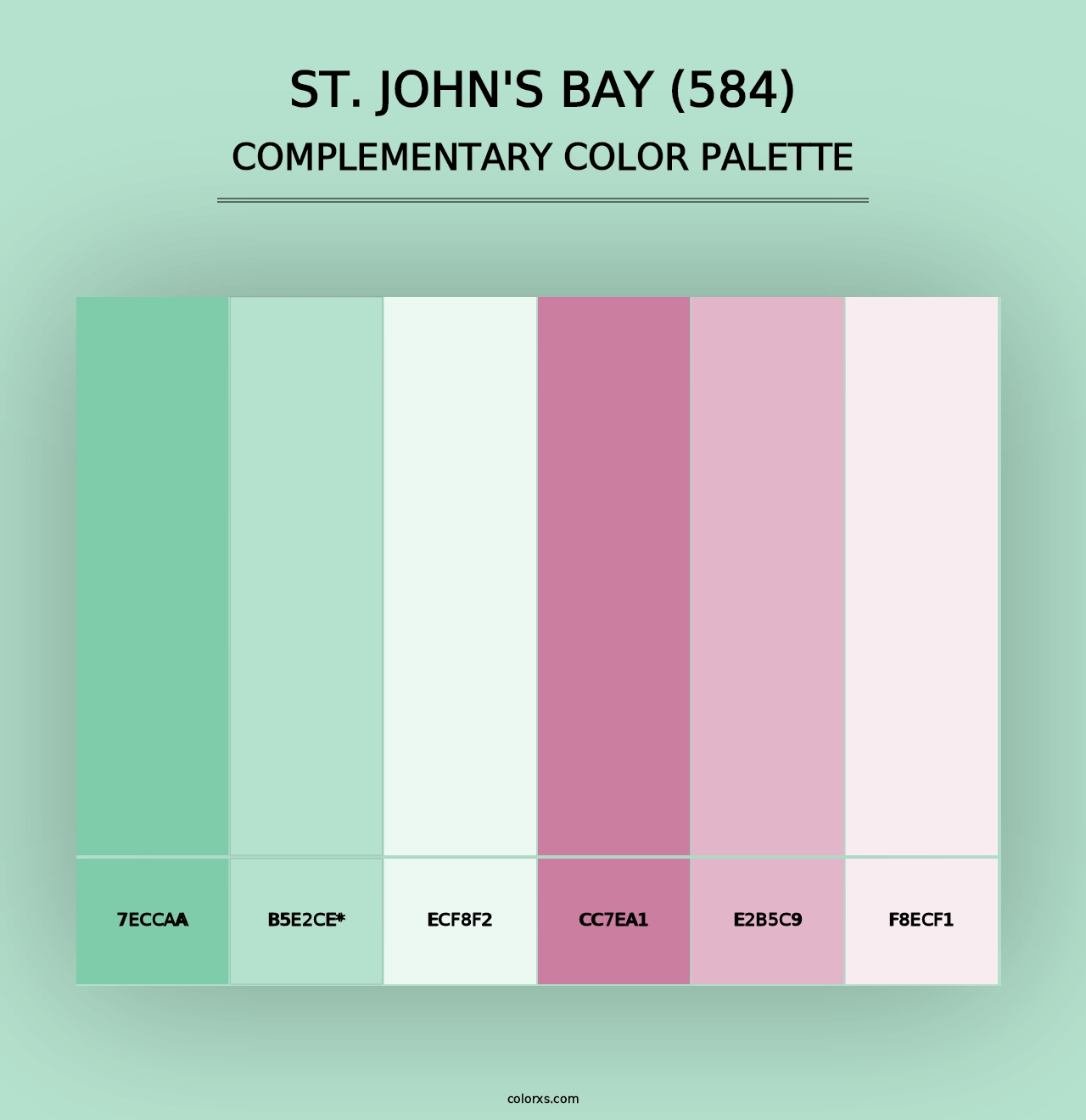 St. John's Bay (584) - Complementary Color Palette