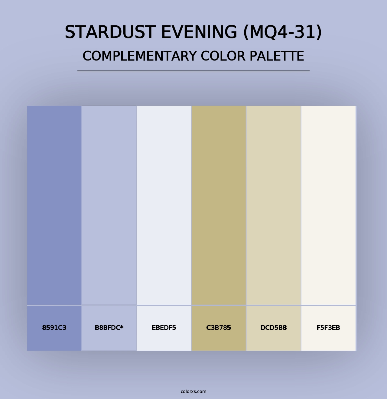 Stardust Evening (MQ4-31) - Complementary Color Palette