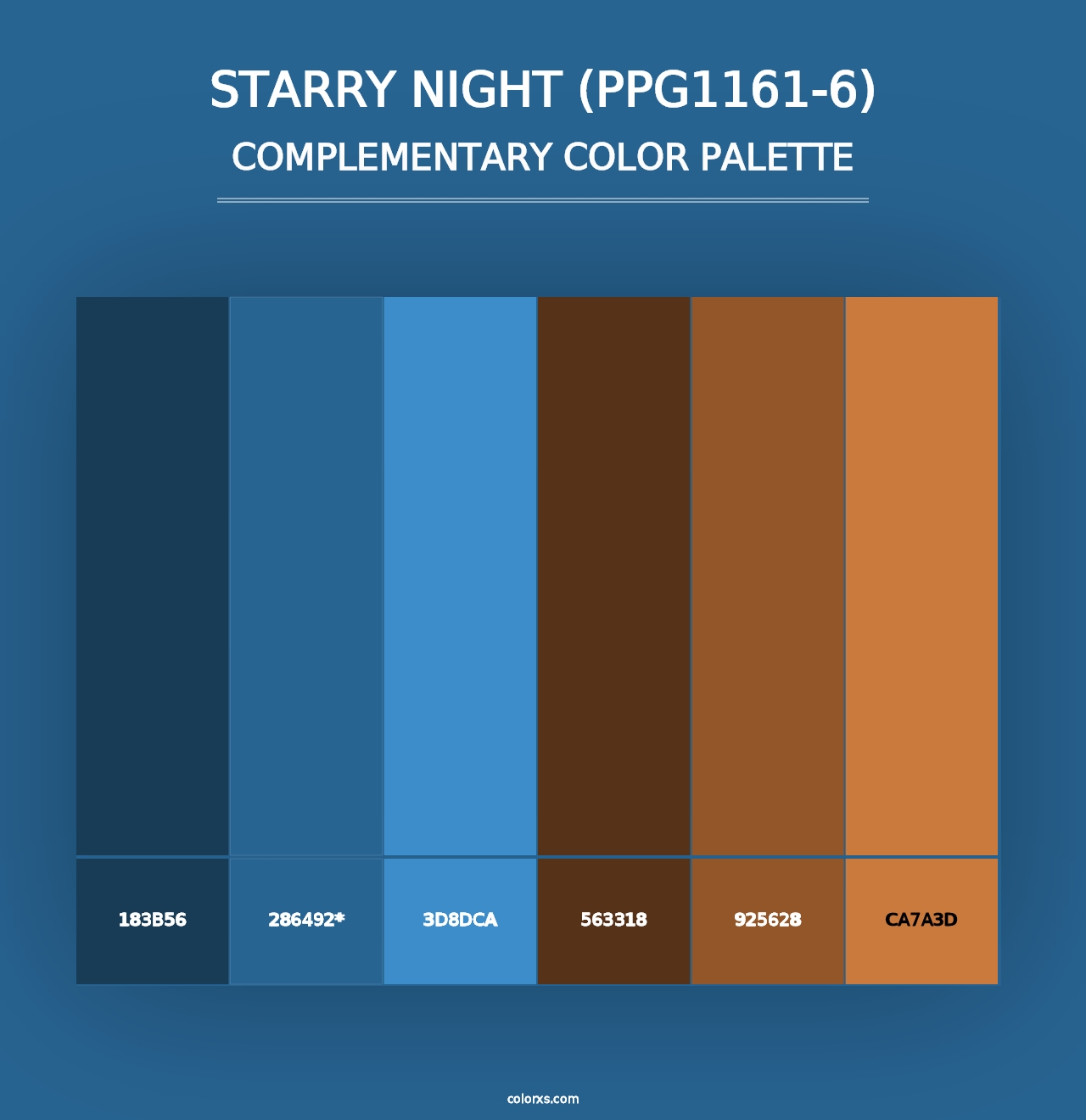 Starry Night (PPG1161-6) - Complementary Color Palette