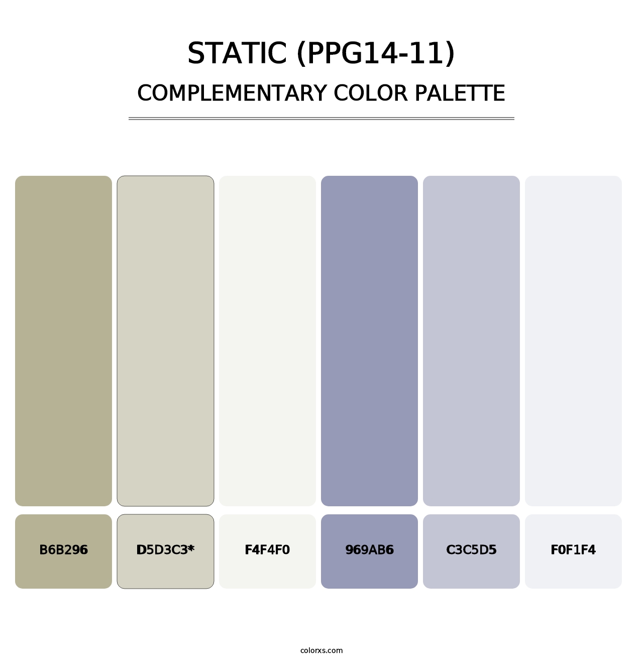 Static (PPG14-11) - Complementary Color Palette