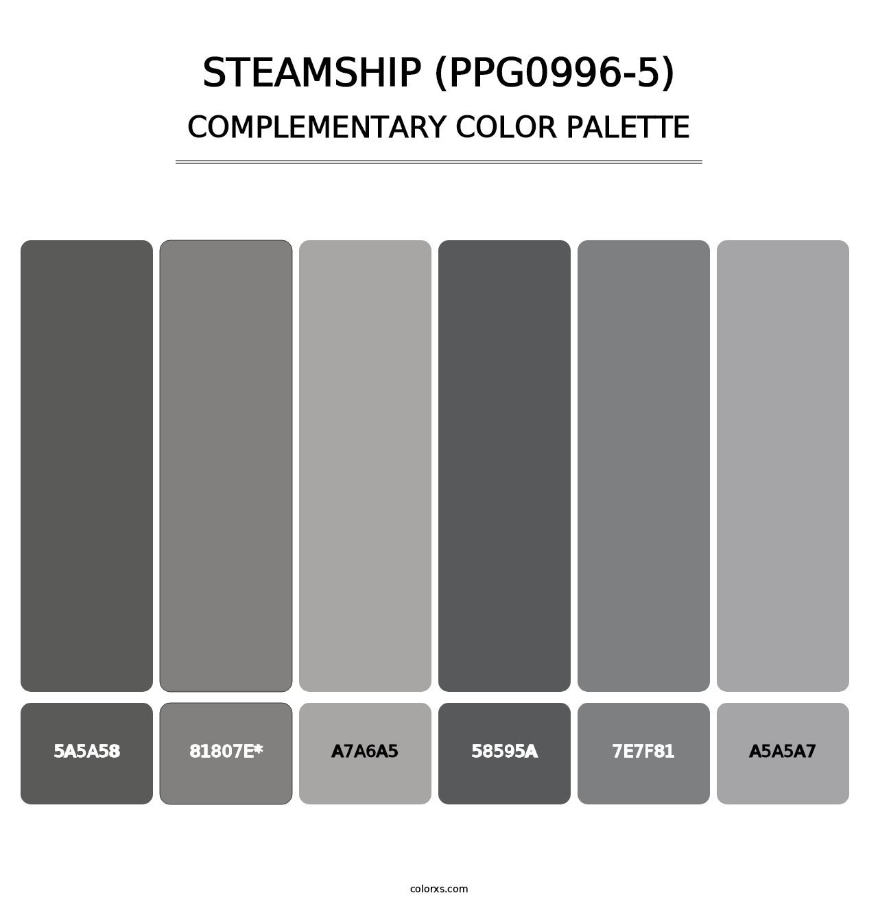 Steamship (PPG0996-5) - Complementary Color Palette