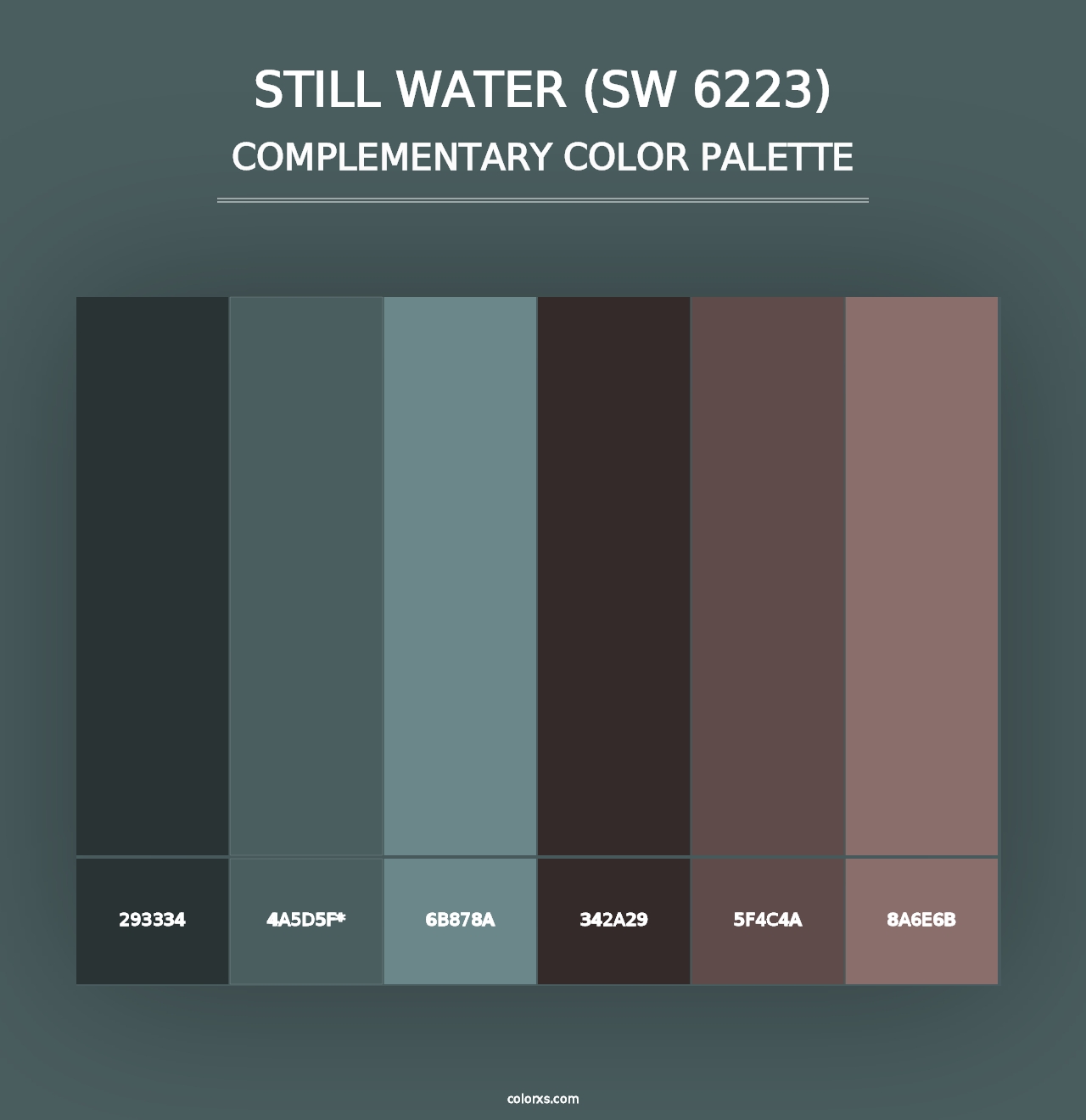 Still Water (SW 6223) - Complementary Color Palette