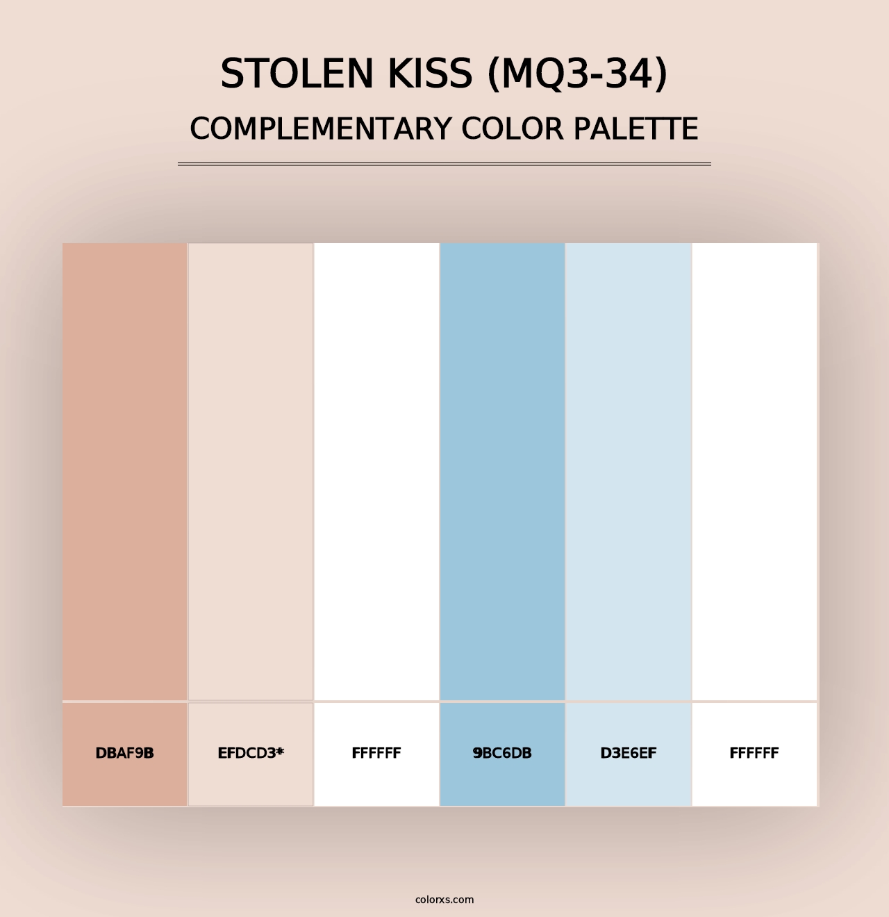 Stolen Kiss (MQ3-34) - Complementary Color Palette