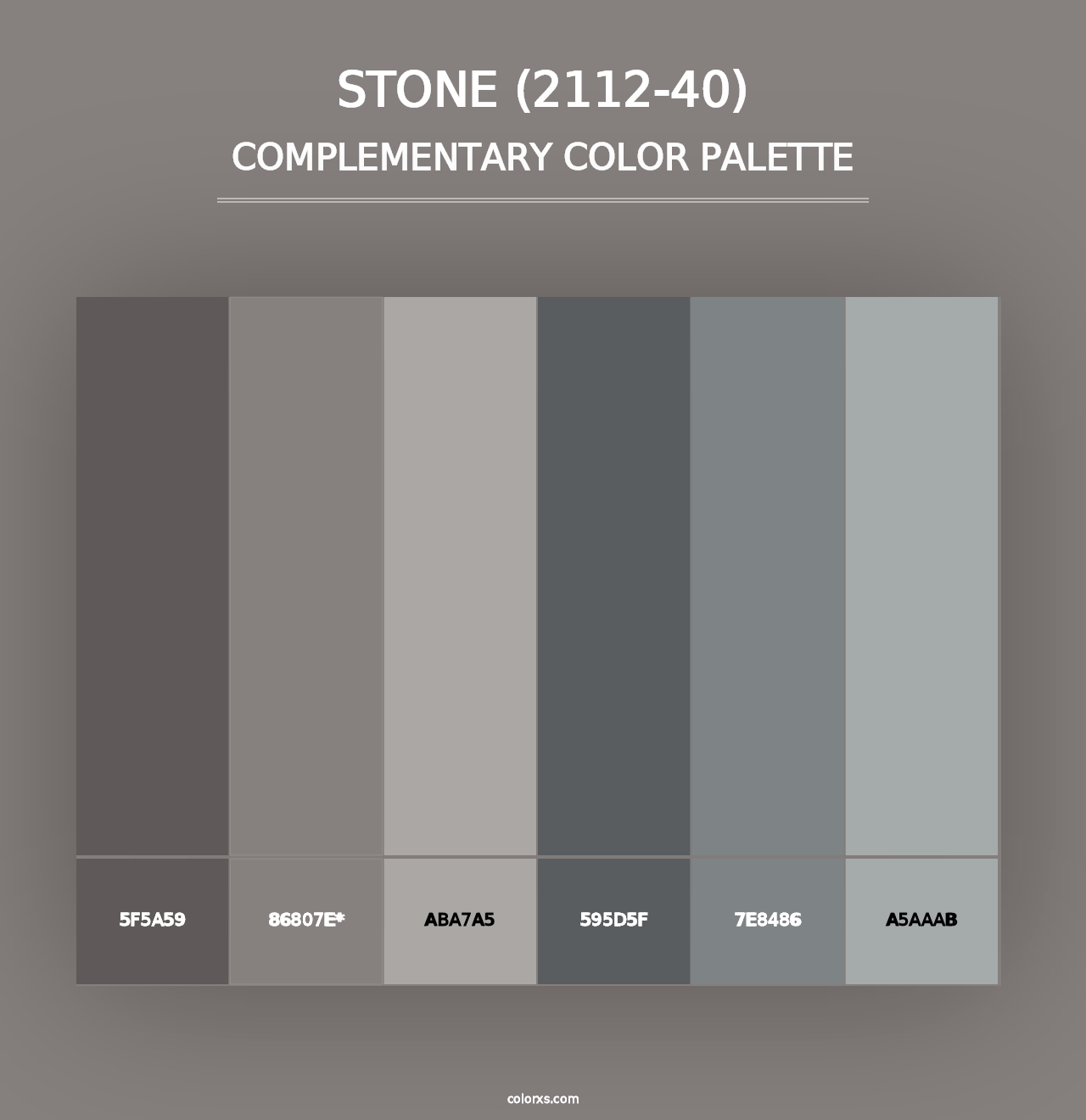 Stone (2112-40) - Complementary Color Palette