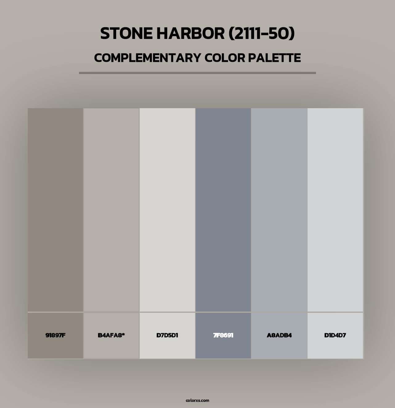 Stone Harbor (2111-50) - Complementary Color Palette