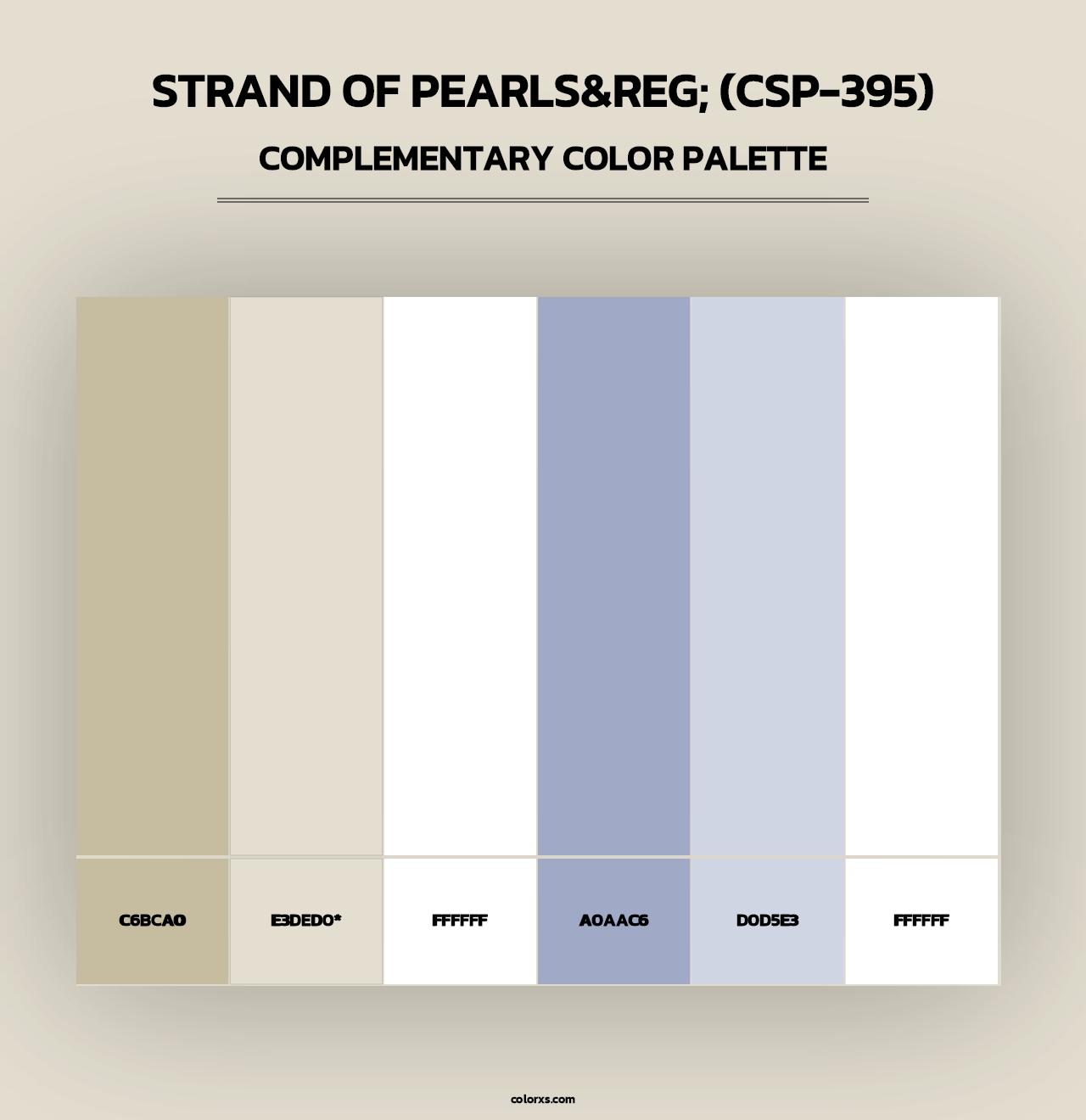 Strand of Pearls&reg; (CSP-395) - Complementary Color Palette