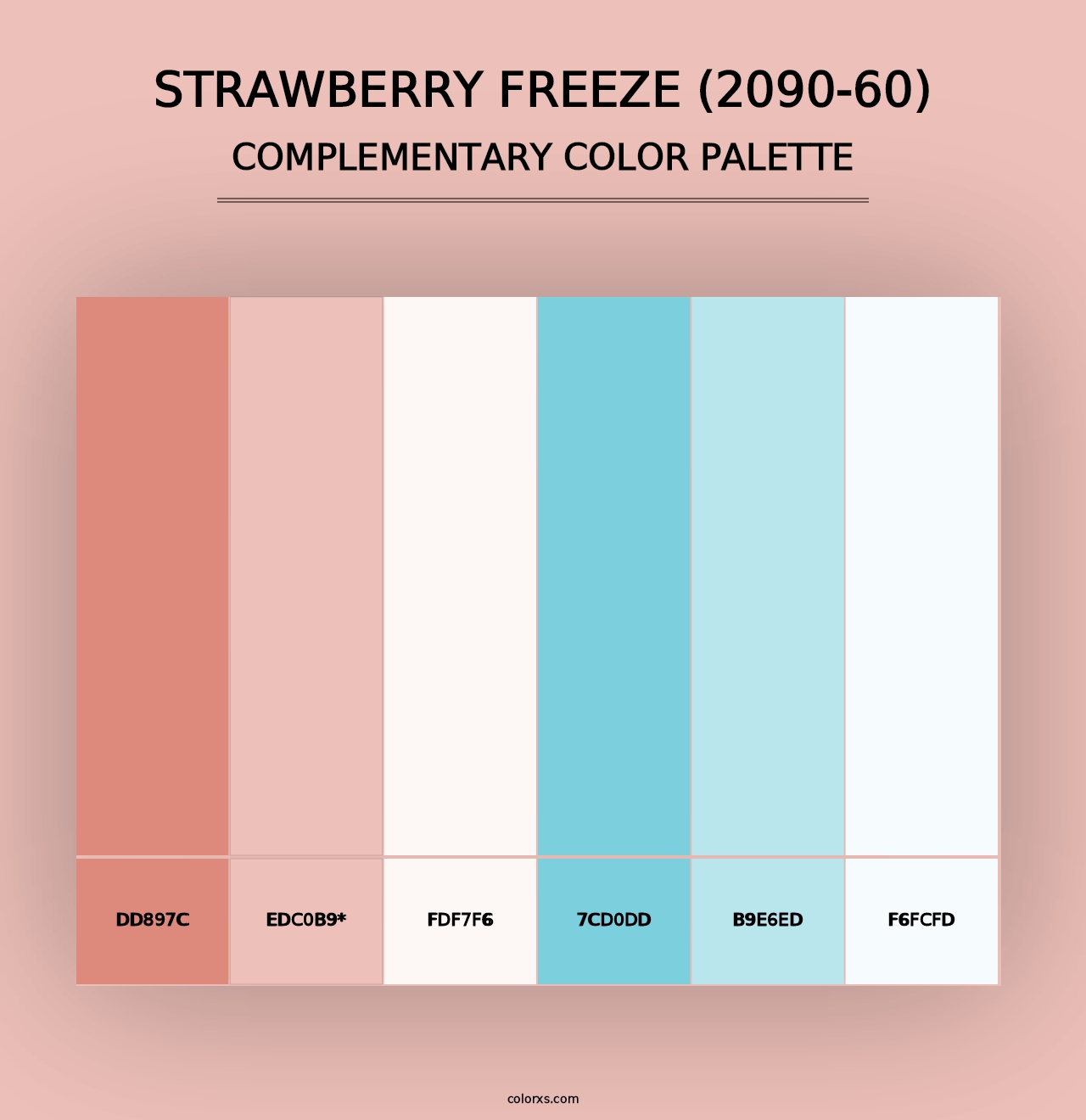 Strawberry Freeze (2090-60) - Complementary Color Palette