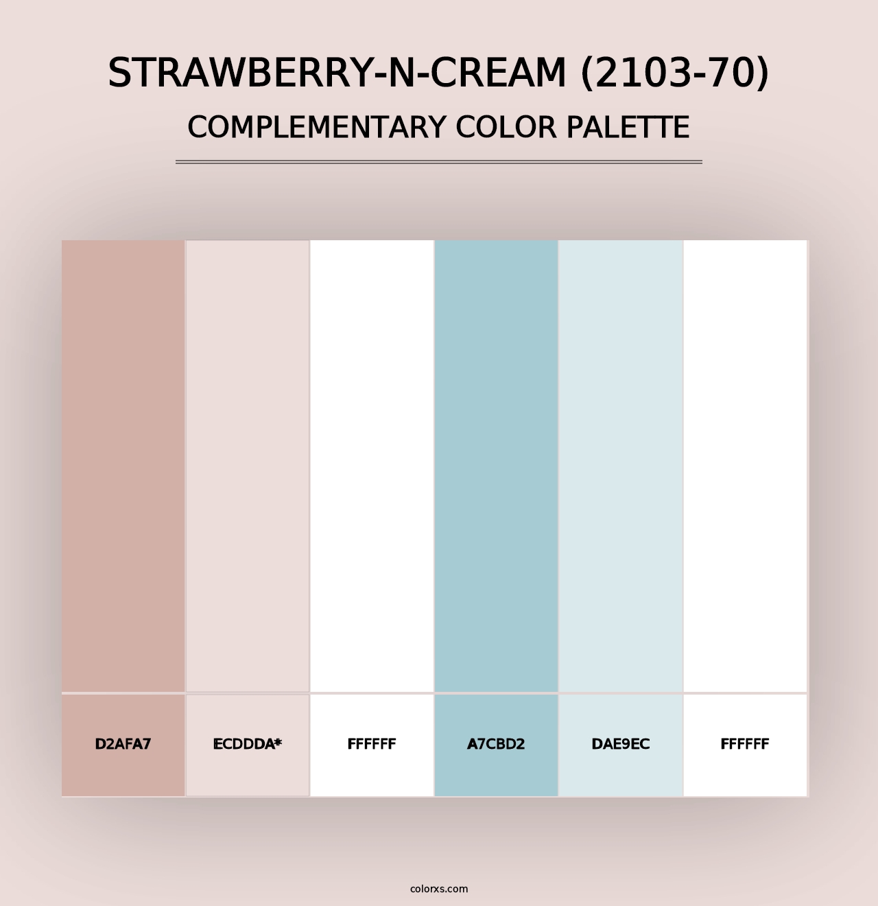 Strawberry-n-Cream (2103-70) - Complementary Color Palette