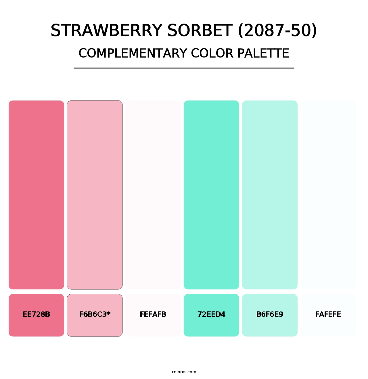 Strawberry Sorbet (2087-50) - Complementary Color Palette