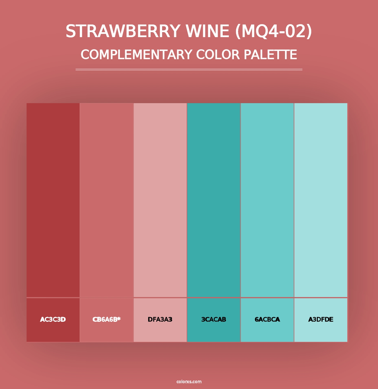 Strawberry Wine (MQ4-02) - Complementary Color Palette