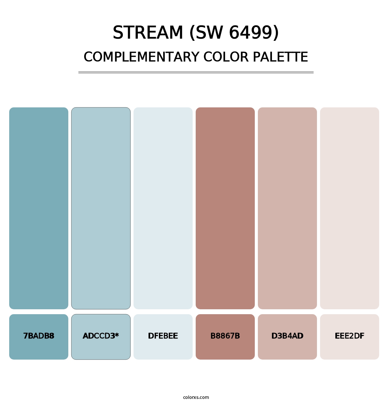 Stream (SW 6499) - Complementary Color Palette