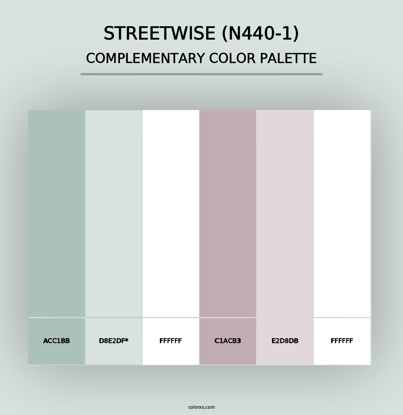 Streetwise (N440-1) - Complementary Color Palette