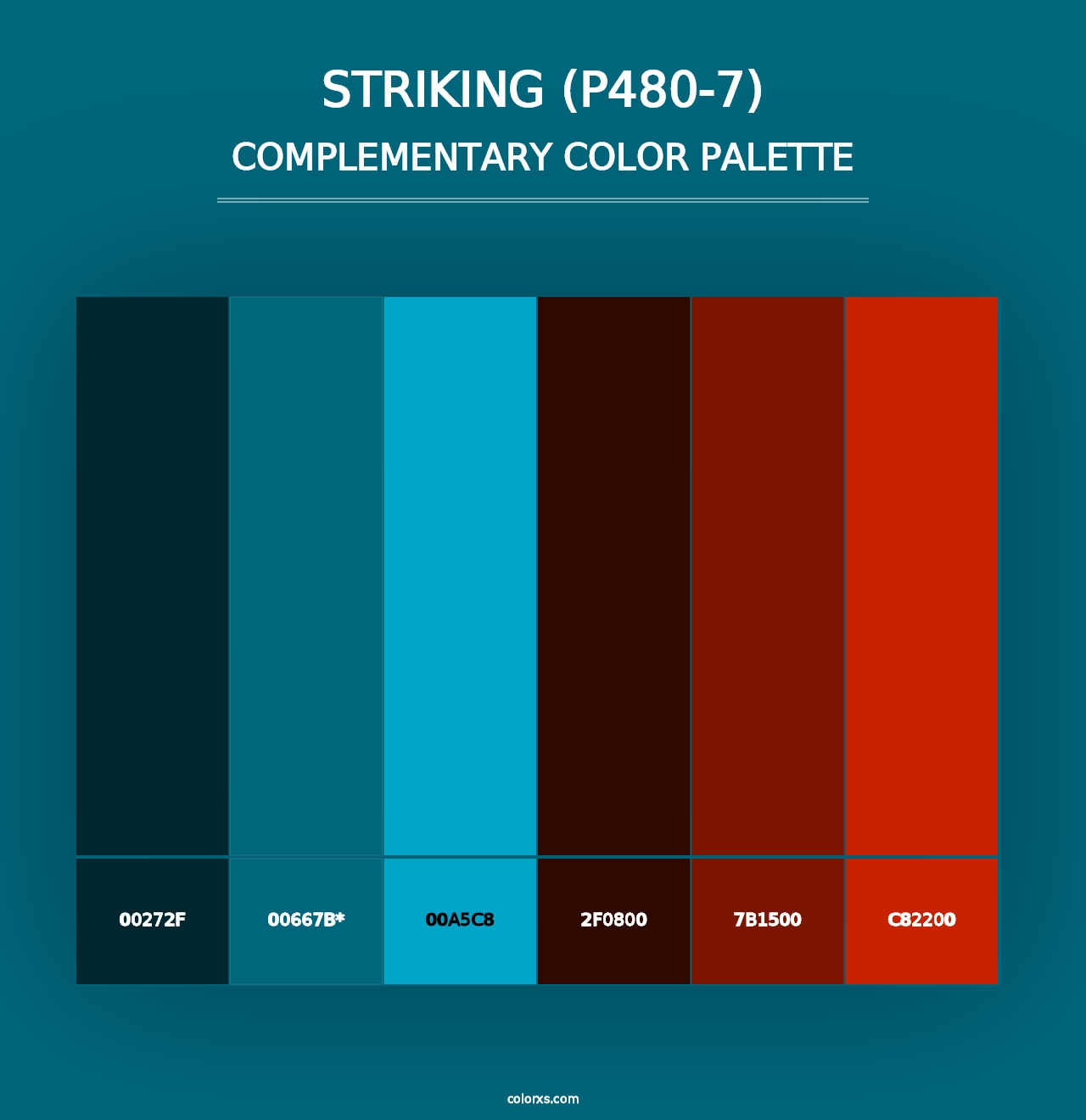 Striking (P480-7) - Complementary Color Palette