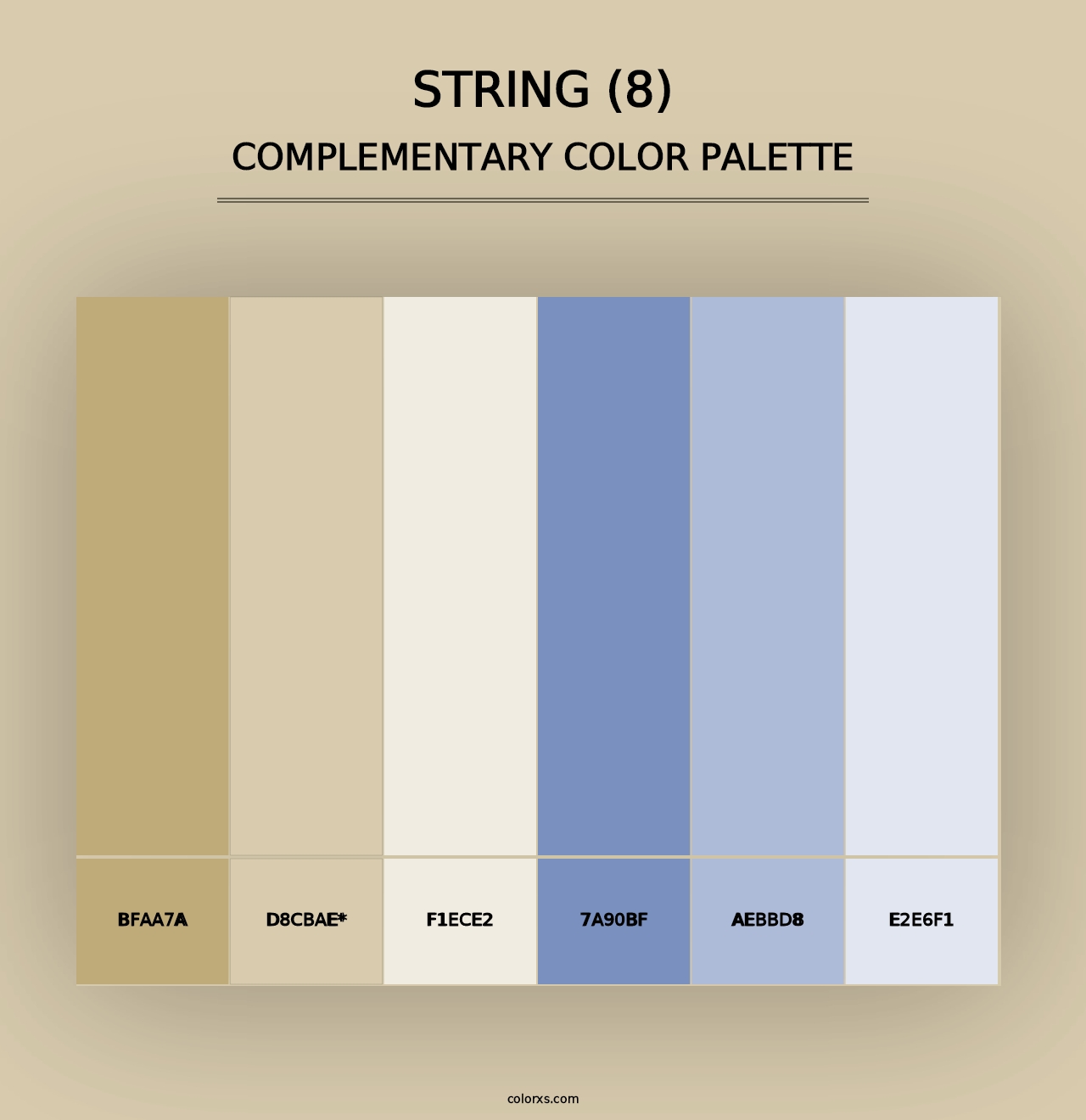 String (8) - Complementary Color Palette