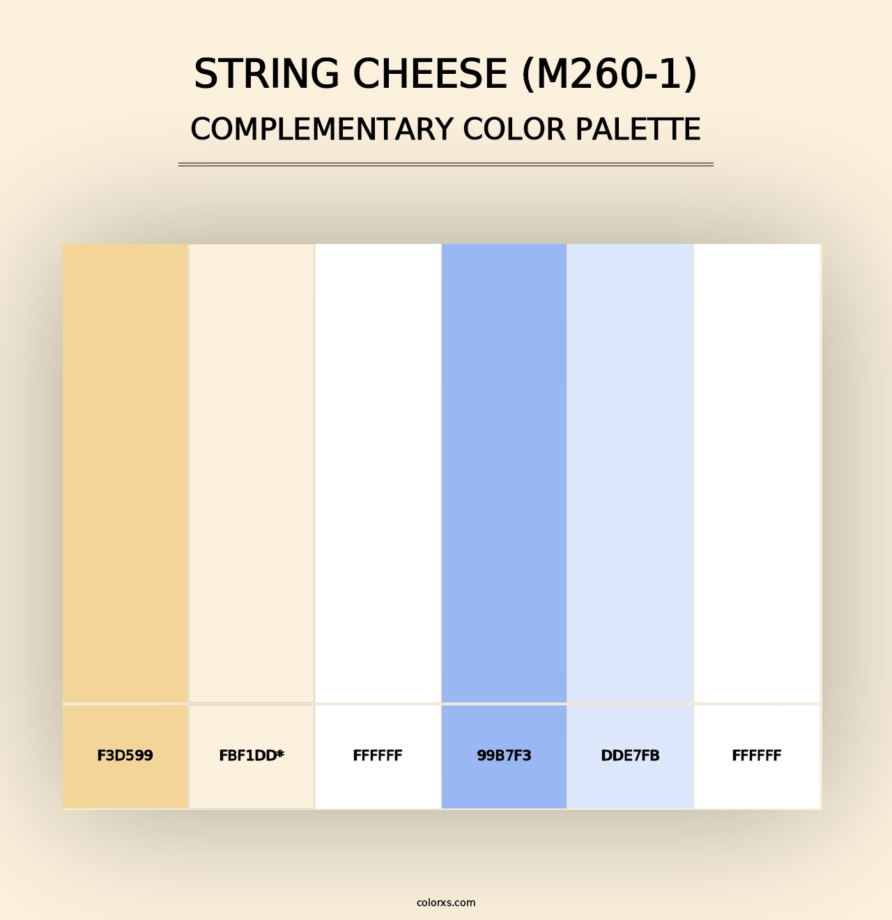 String Cheese (M260-1) - Complementary Color Palette