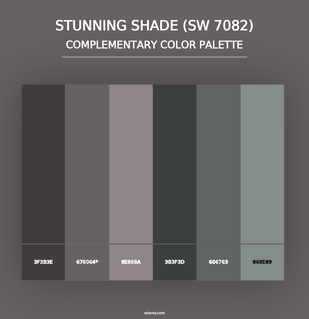 Stunning Shade (SW 7082) - Complementary Color Palette