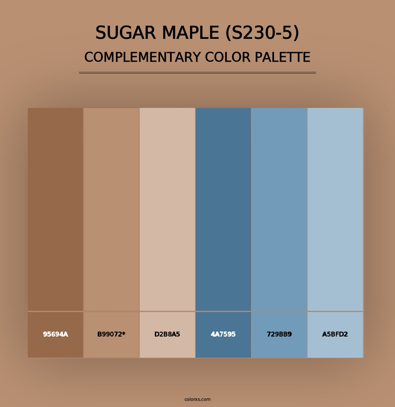 Sugar Maple (S230-5) - Complementary Color Palette