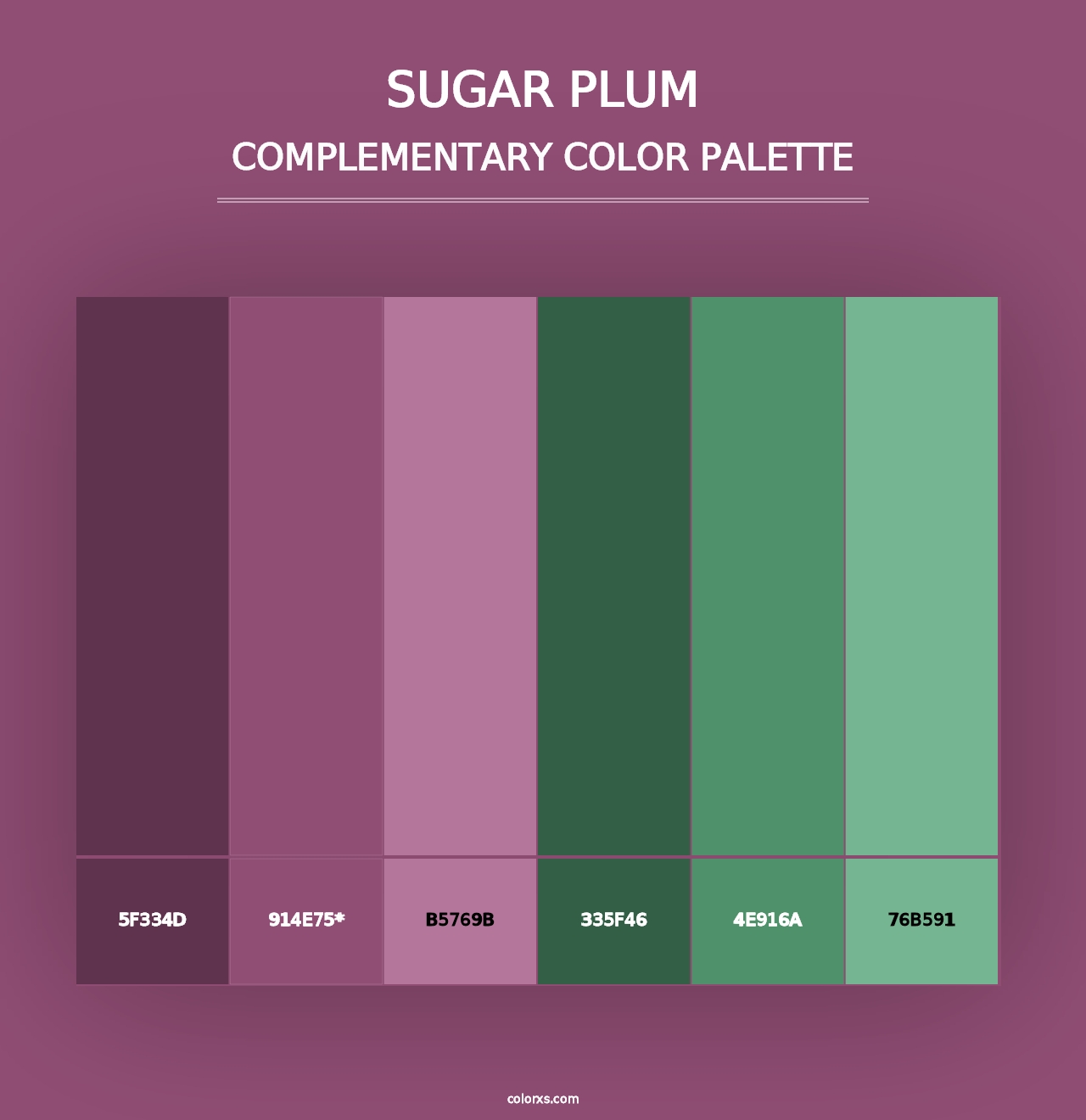 Sugar Plum - Complementary Color Palette