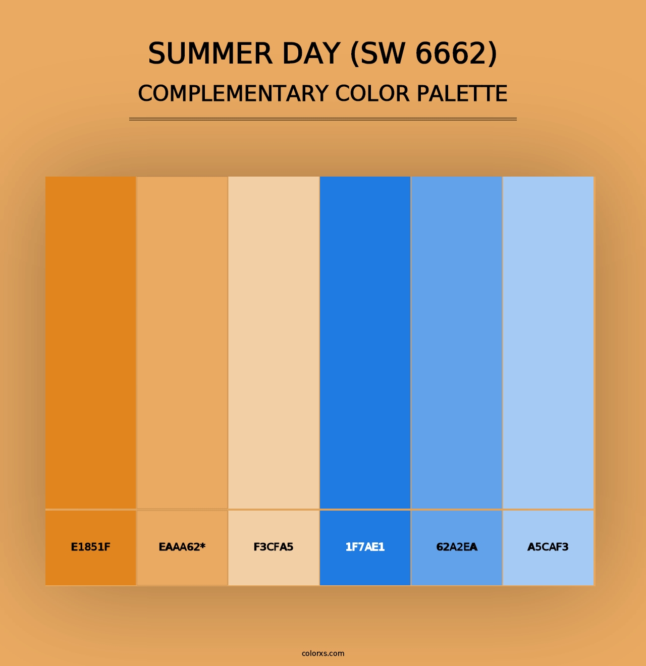 Summer Day (SW 6662) - Complementary Color Palette