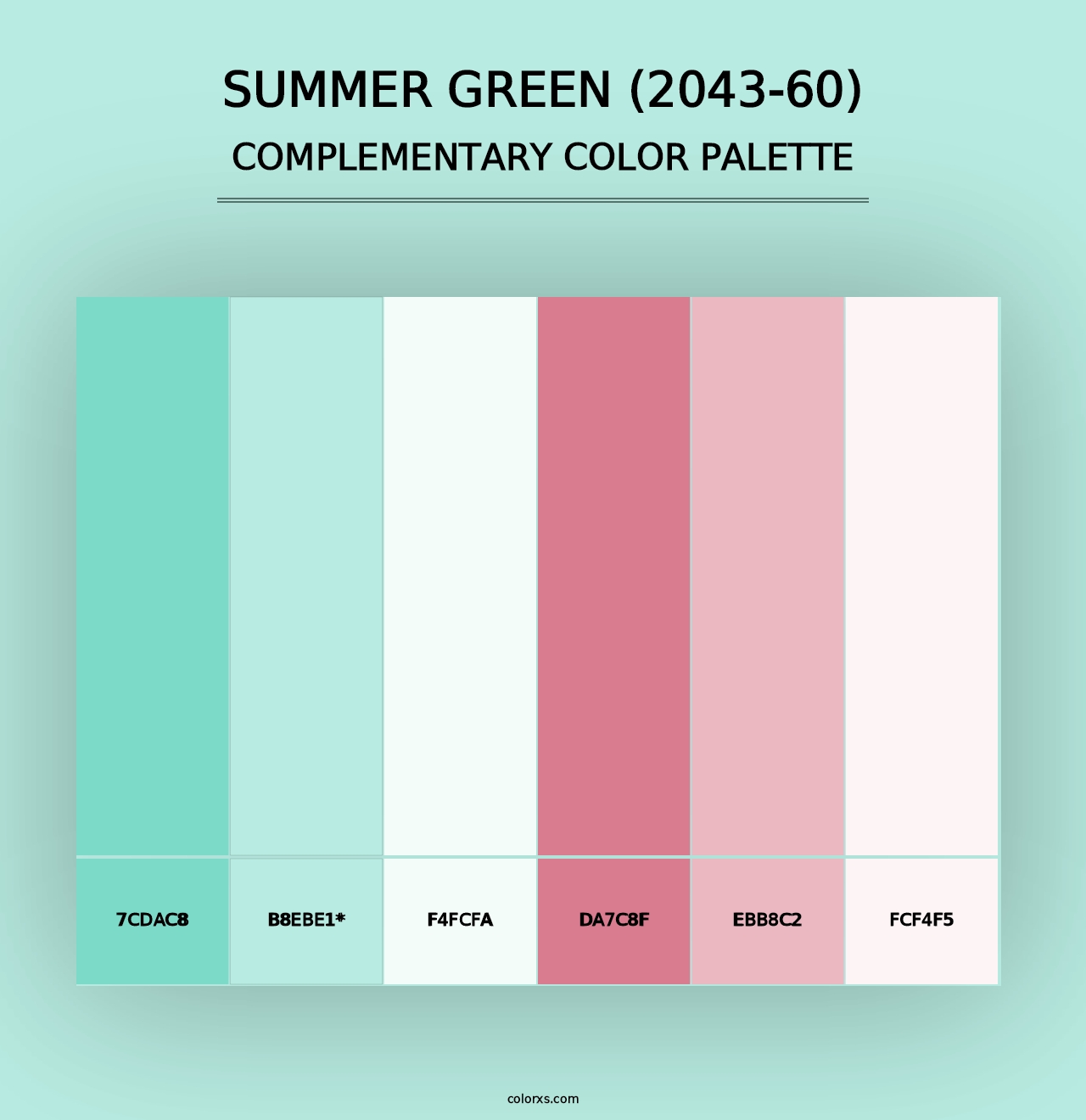 Summer Green (2043-60) - Complementary Color Palette