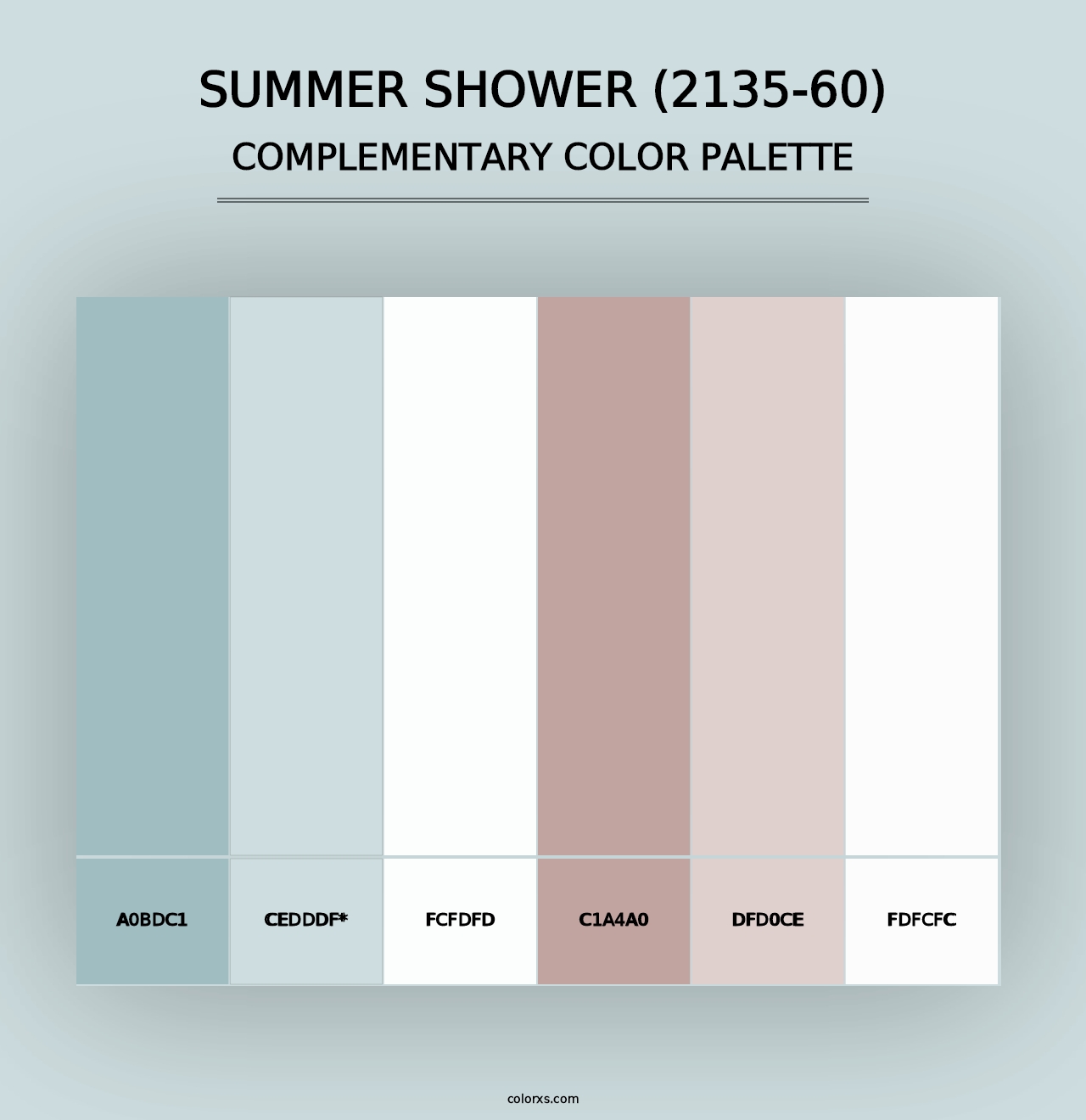 Summer Shower (2135-60) - Complementary Color Palette