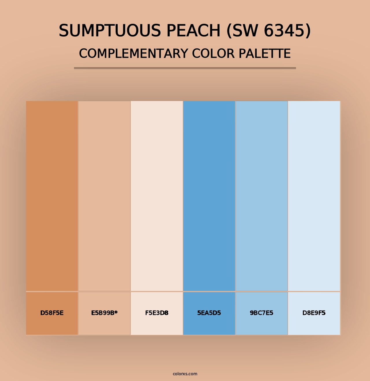 Sumptuous Peach (SW 6345) - Complementary Color Palette