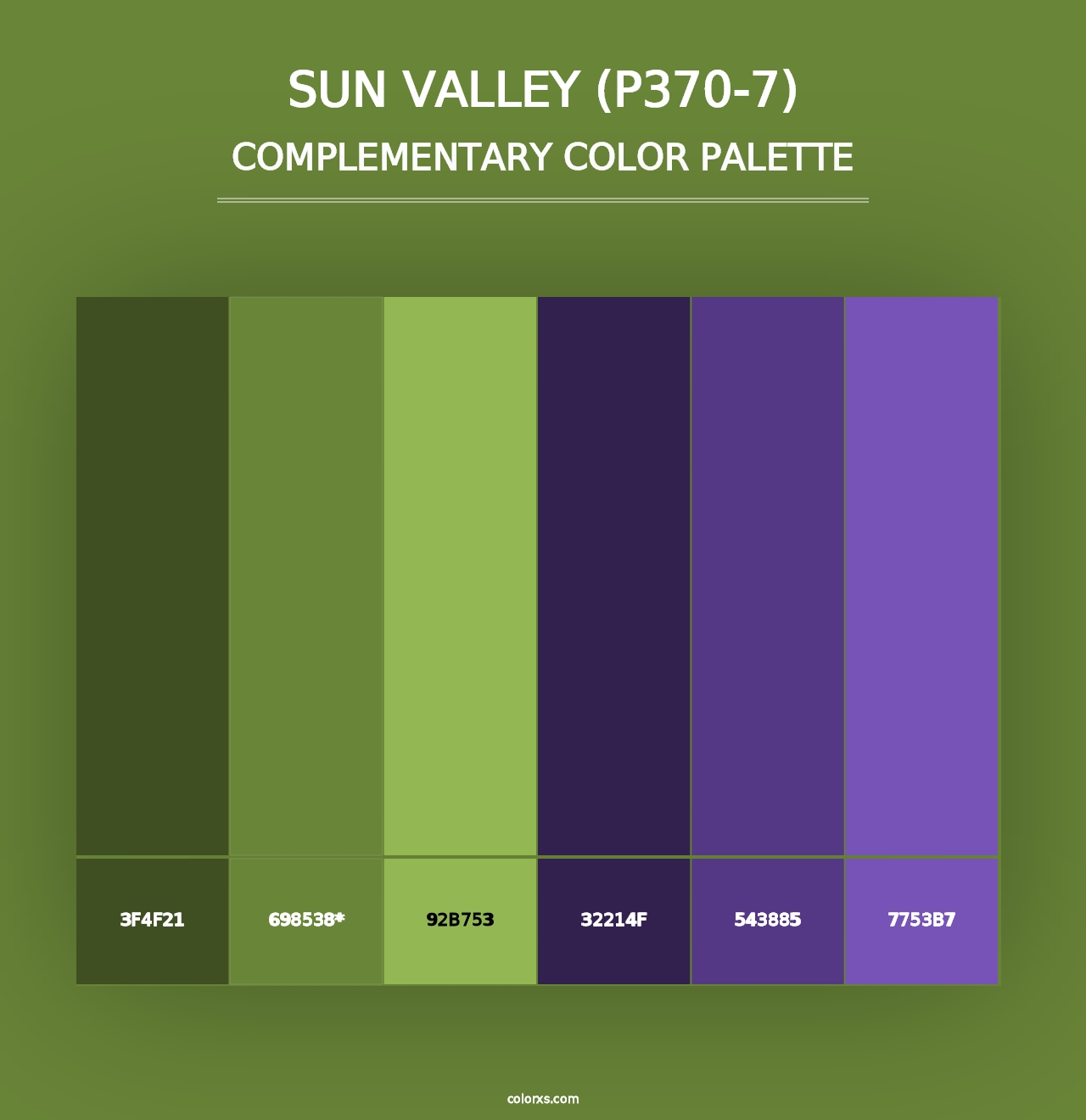 Sun Valley (P370-7) - Complementary Color Palette