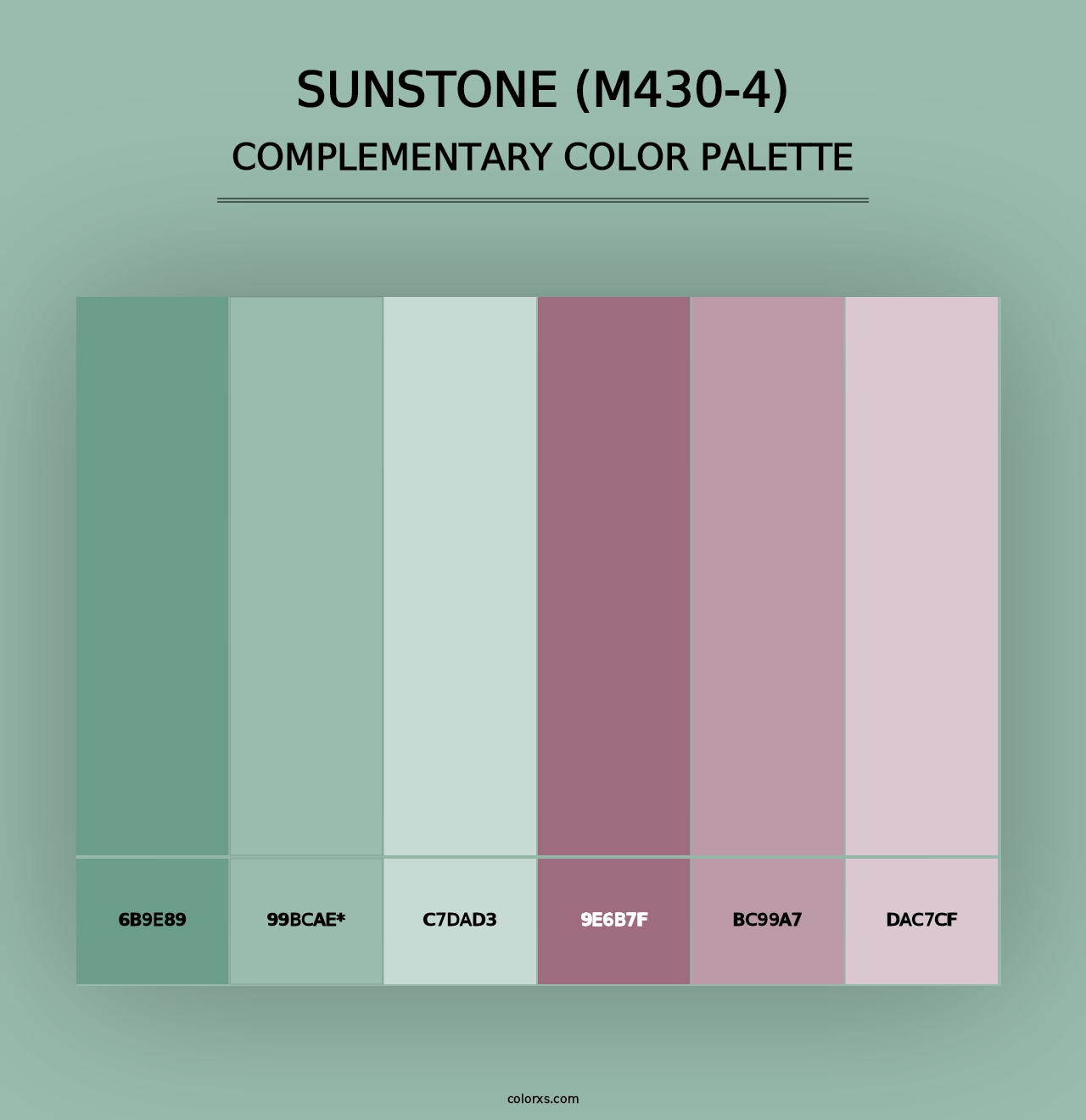 Sunstone (M430-4) - Complementary Color Palette