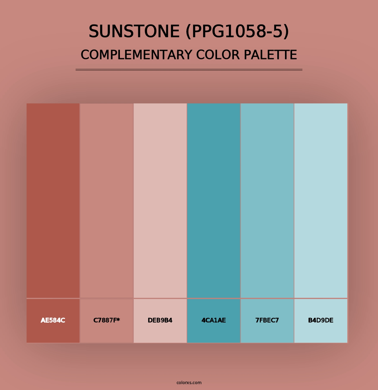 Sunstone (PPG1058-5) - Complementary Color Palette