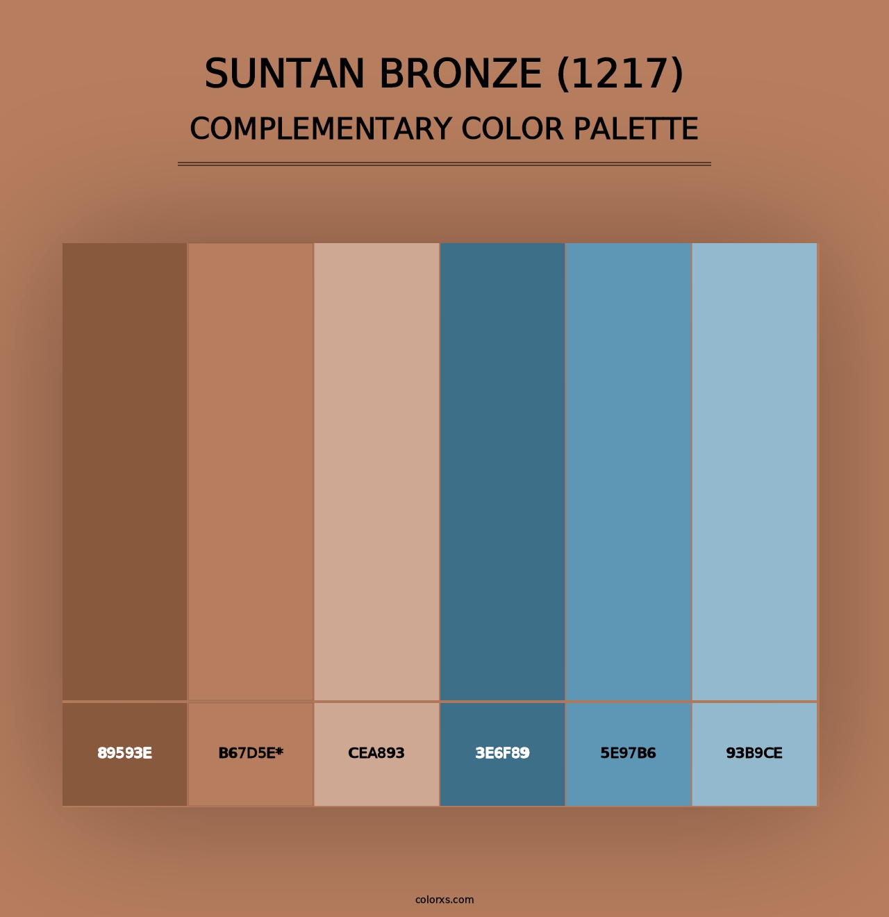 Suntan Bronze (1217) - Complementary Color Palette