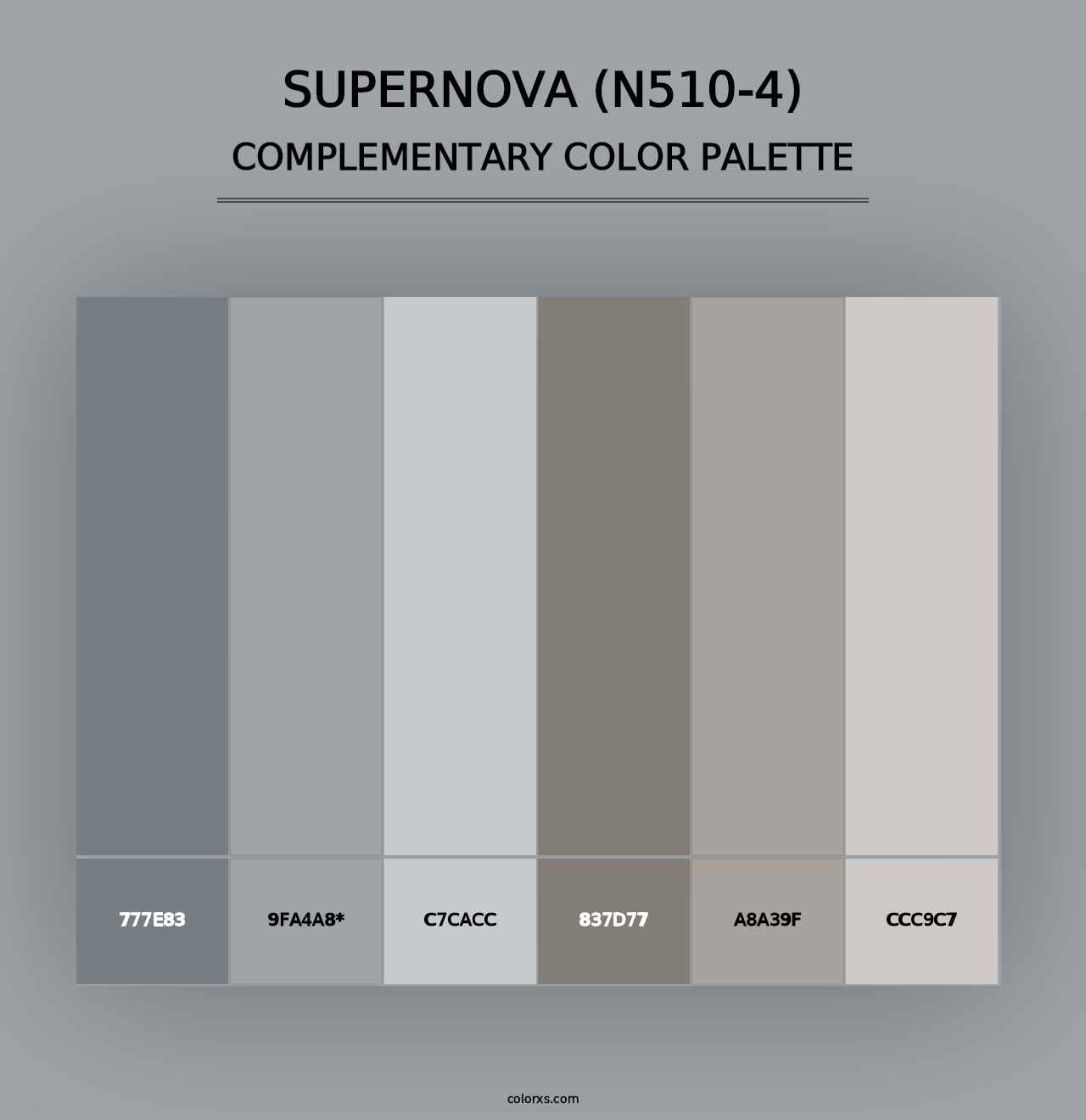 Supernova (N510-4) - Complementary Color Palette