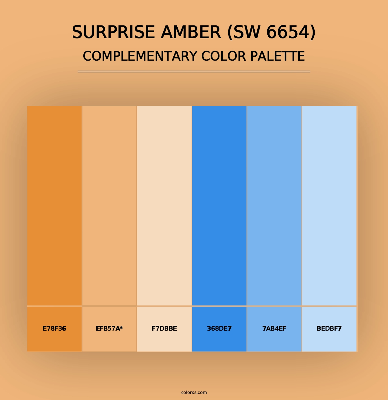 Surprise Amber (SW 6654) - Complementary Color Palette