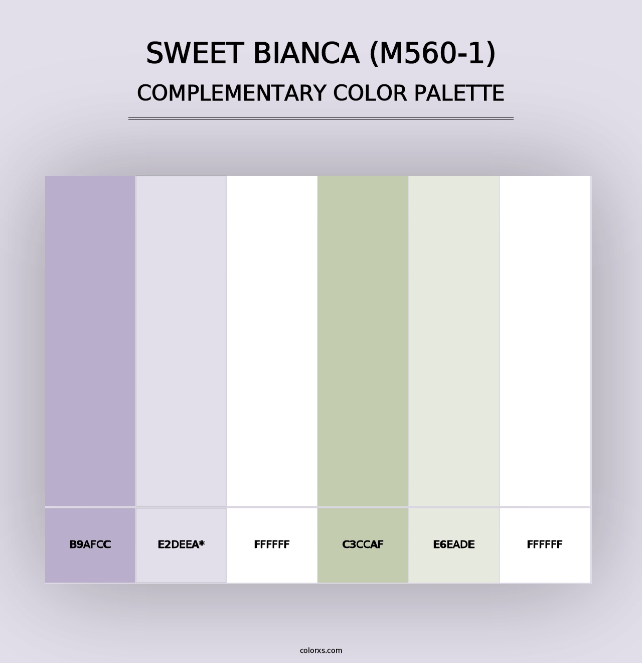 Sweet Bianca (M560-1) - Complementary Color Palette