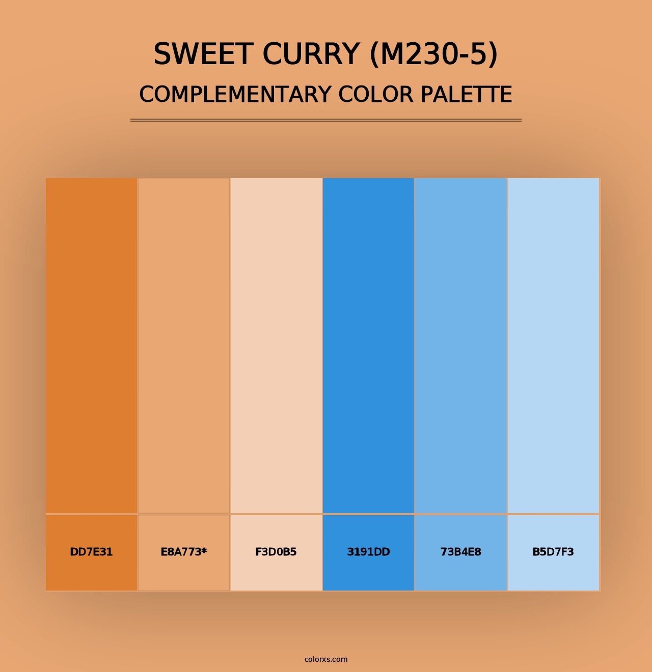 Sweet Curry (M230-5) - Complementary Color Palette