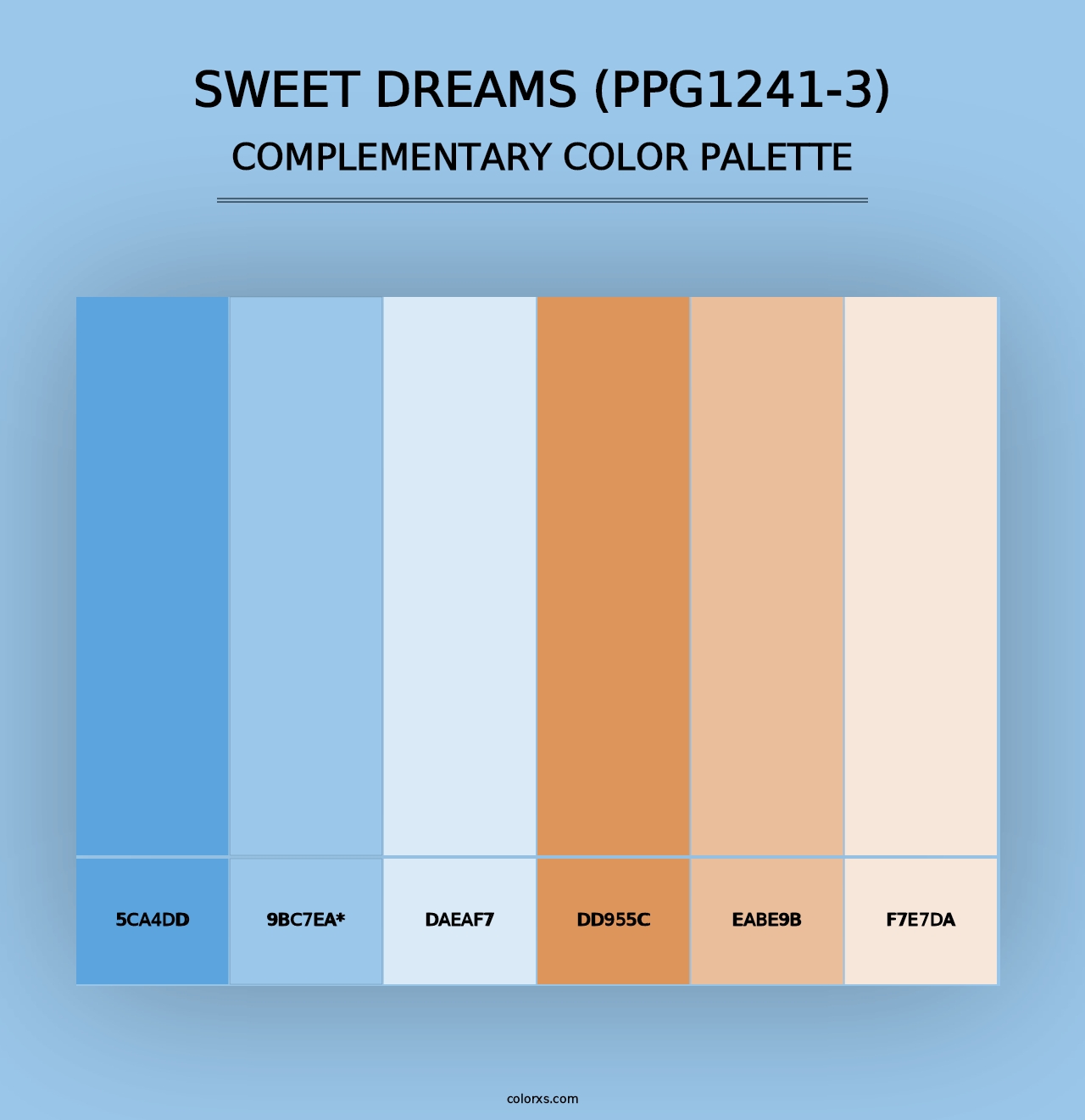 Sweet Dreams (PPG1241-3) - Complementary Color Palette