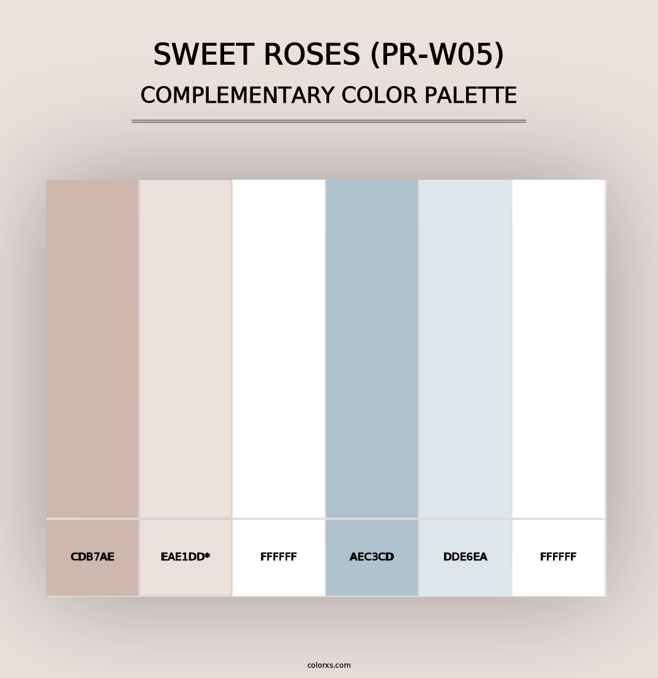 Sweet Roses (PR-W05) - Complementary Color Palette