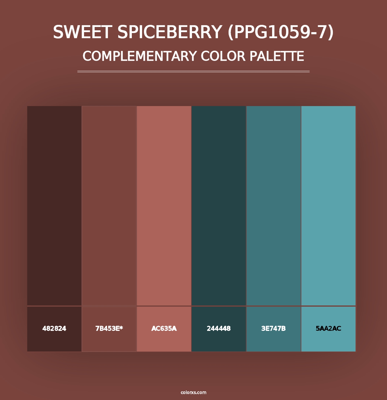 Sweet Spiceberry (PPG1059-7) - Complementary Color Palette