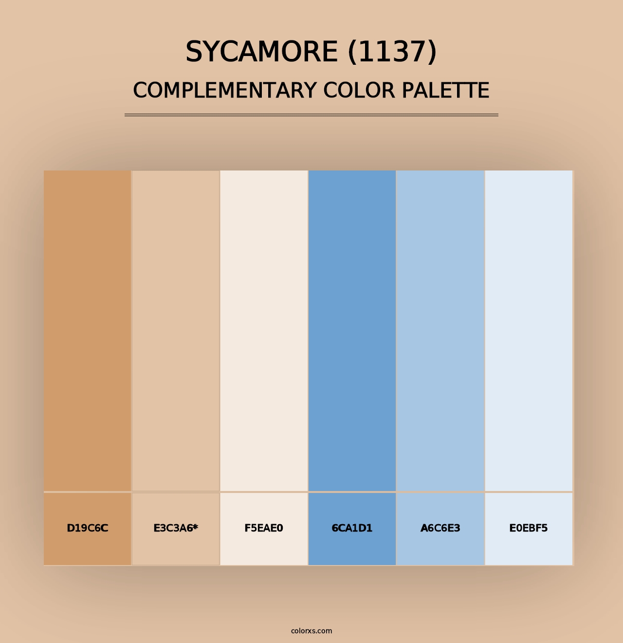 Sycamore (1137) - Complementary Color Palette