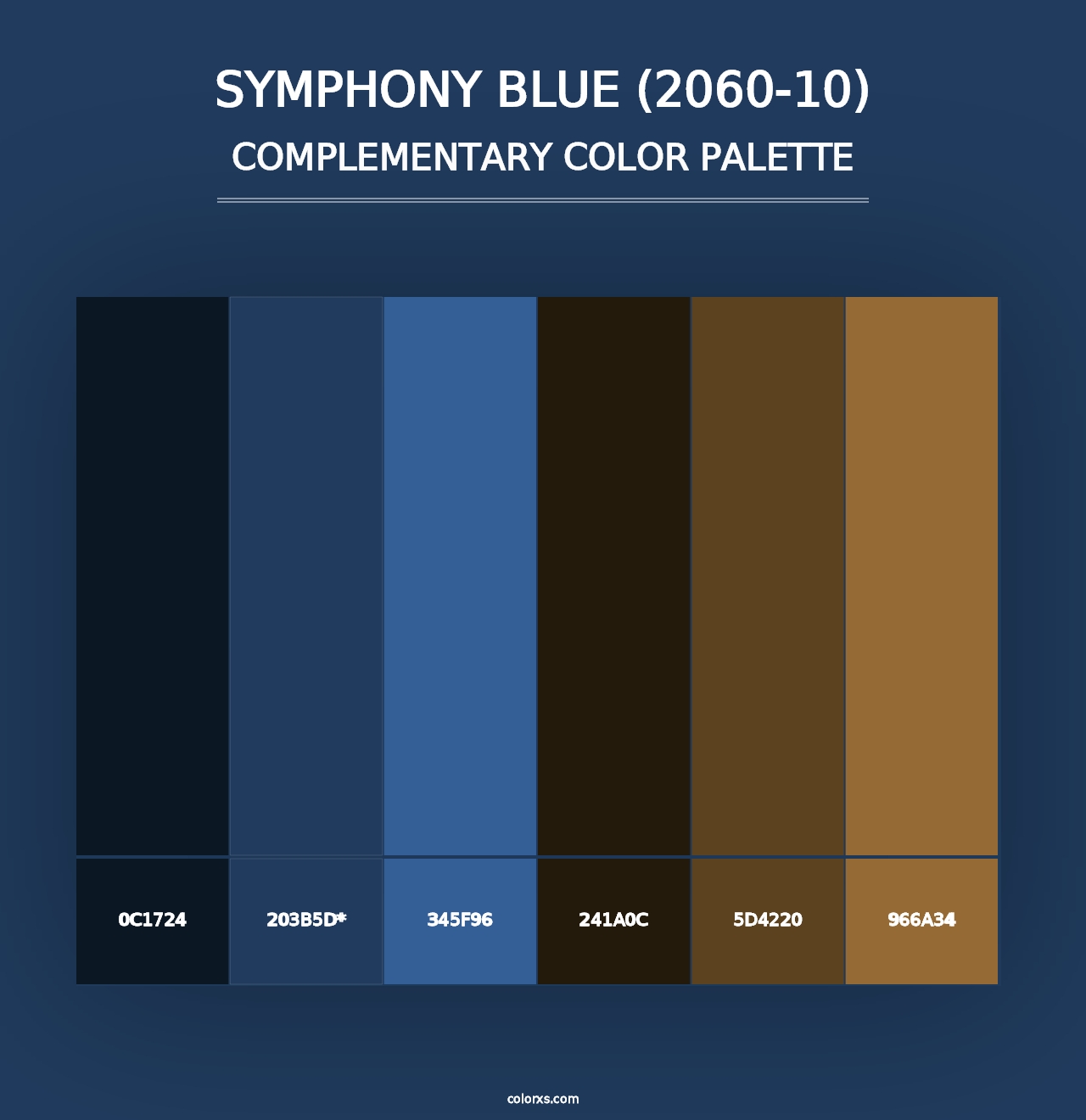 Symphony Blue (2060-10) - Complementary Color Palette