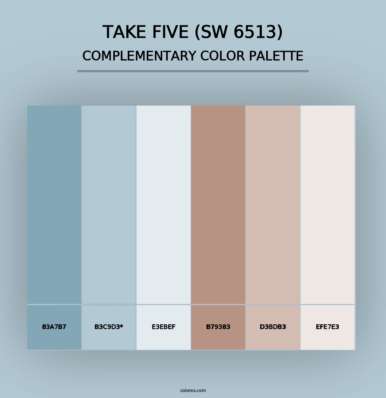 Take Five (SW 6513) - Complementary Color Palette