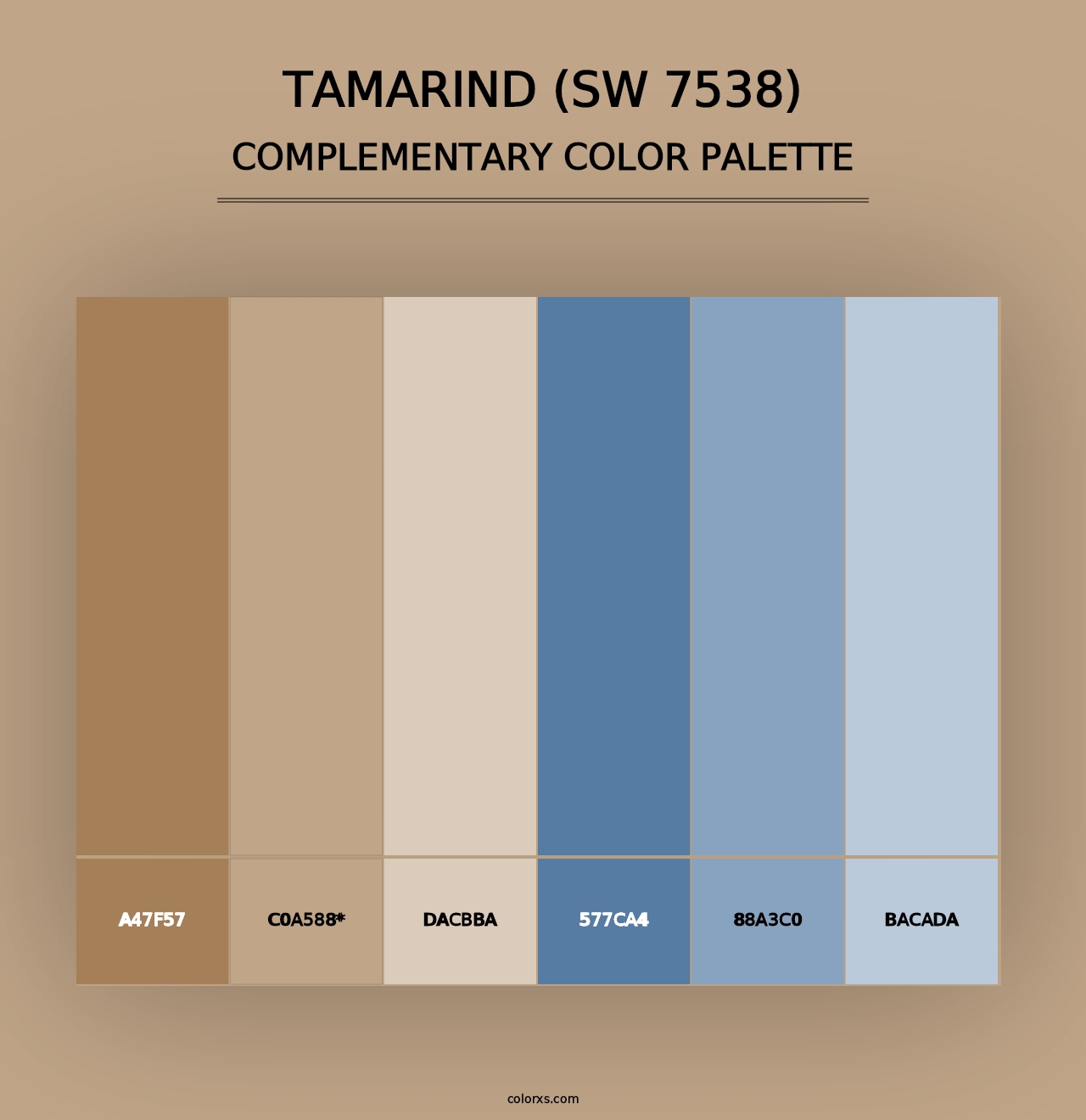 Tamarind (SW 7538) - Complementary Color Palette