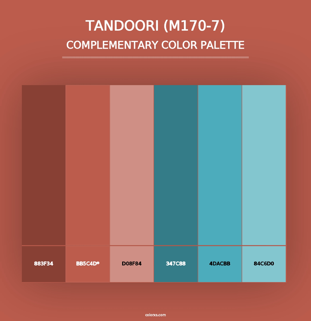 Tandoori (M170-7) - Complementary Color Palette