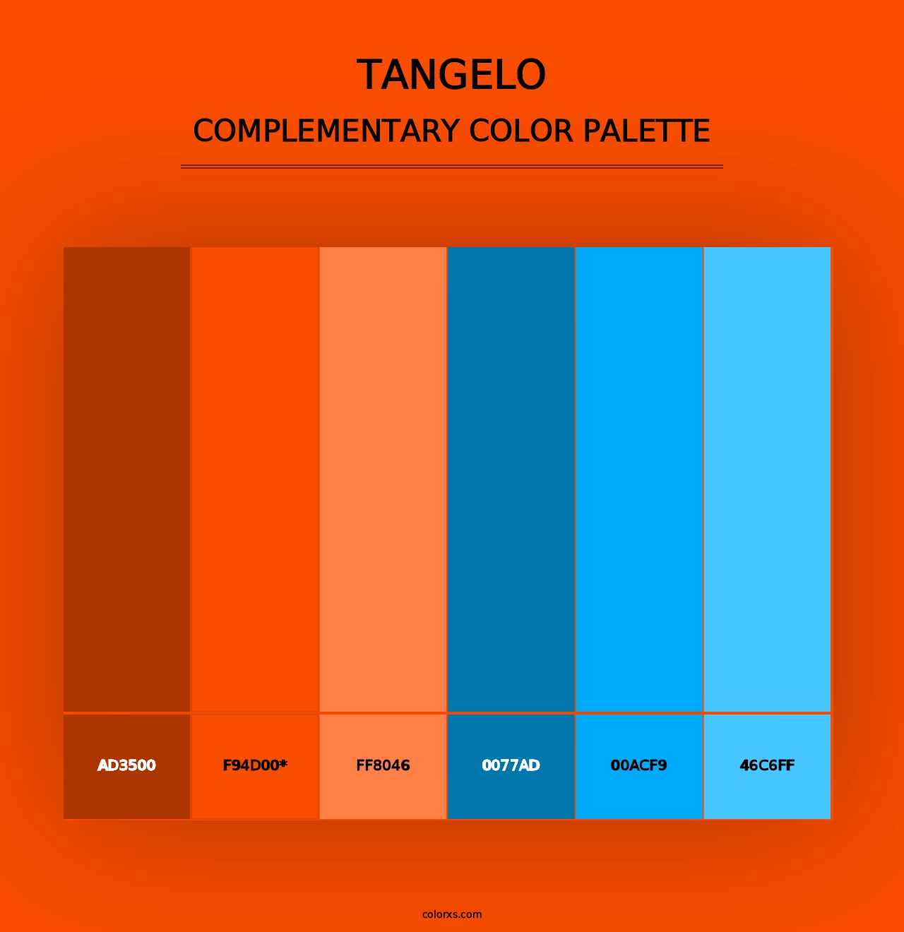 Tangelo - Complementary Color Palette